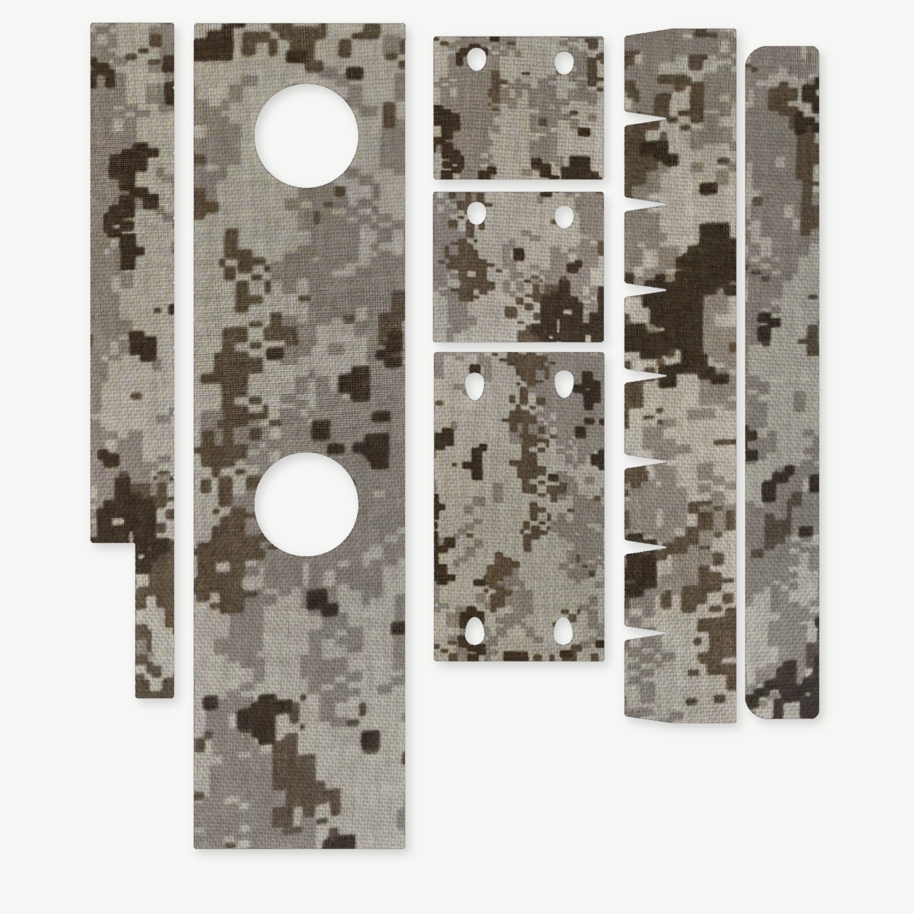 Optic Wrap Kit for Aimpoint PRO - die-cut Cordura 1000D kit pieces in ACU (Desert) - Combat Textiles