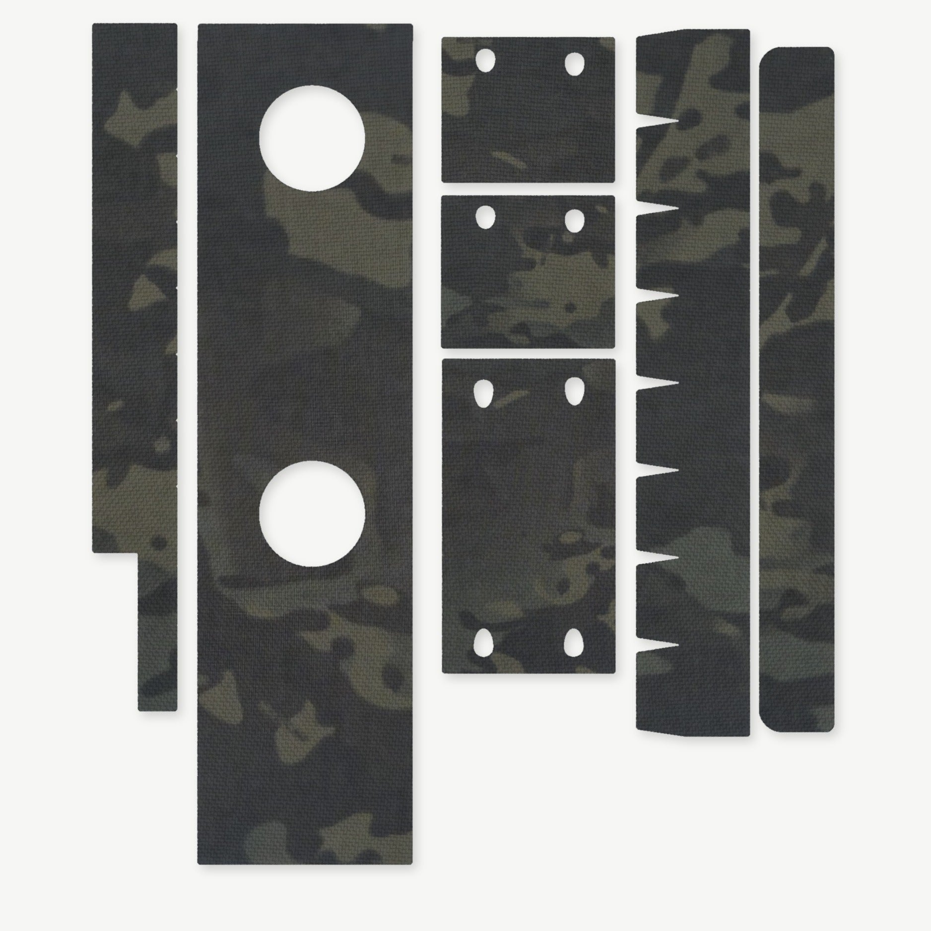 Optic Wrap Kit for Aimpoint PRO - die-cut Cordura 1000D kit pieces in MultiCam Black - Combat Textiles