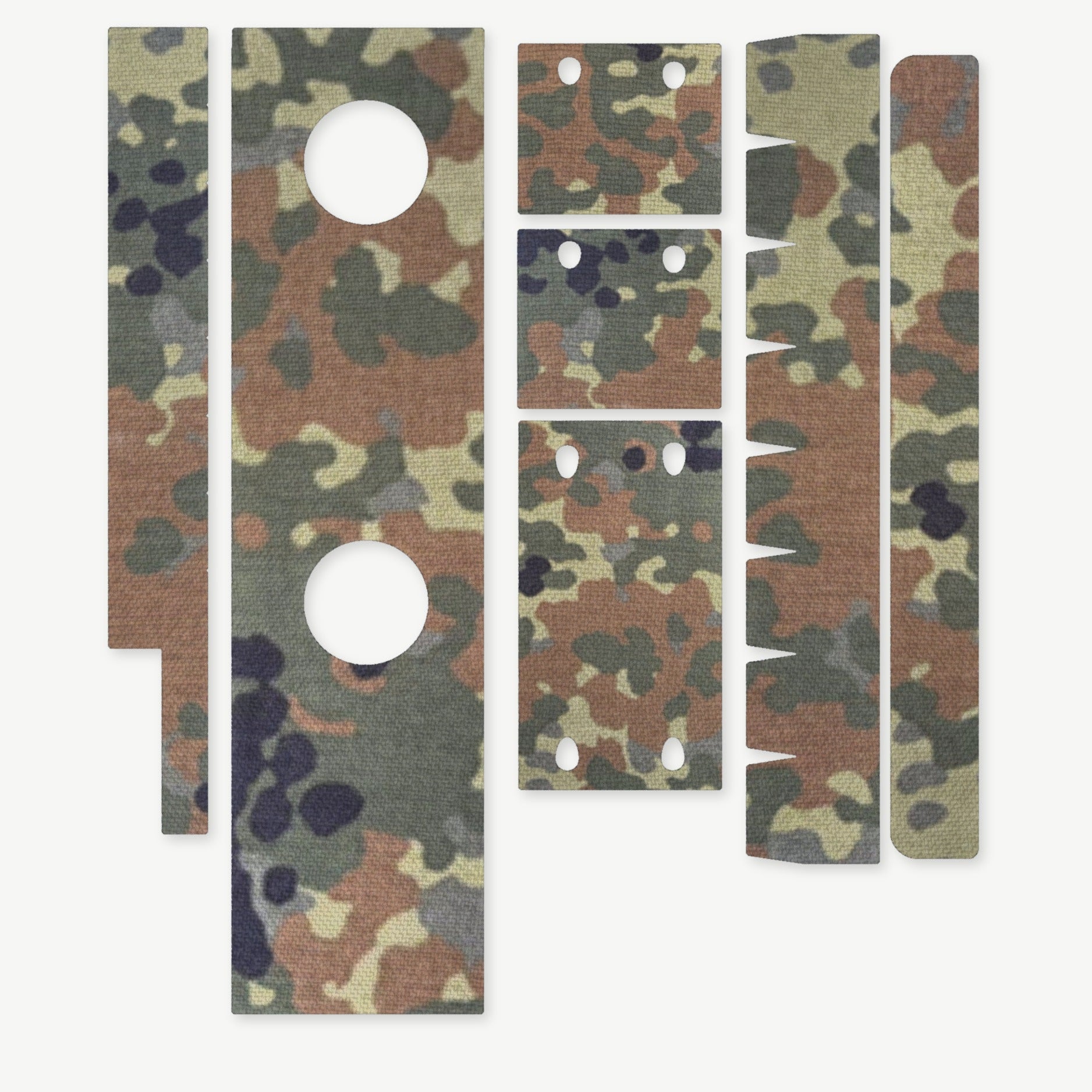 Optic Wrap Kit for Aimpoint PRO - die-cut Cordura 1000D kit pieces in Flecktarn - Combat Textiles