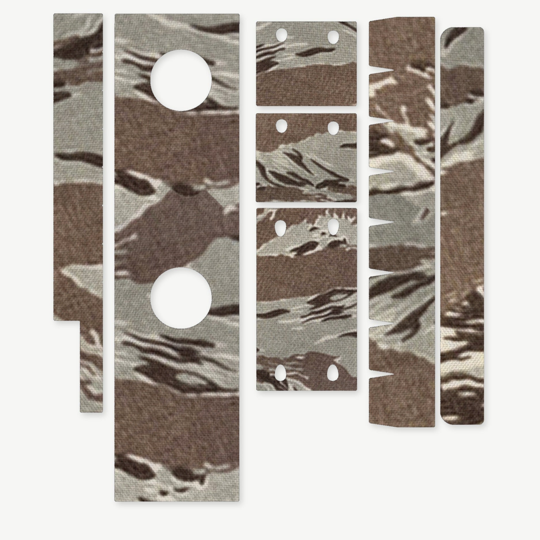 Optic Wrap Kit for Aimpoint PRO - die-cut Cordura 1000D kit pieces in Tiger Stripe (ABU) - Combat Textiles