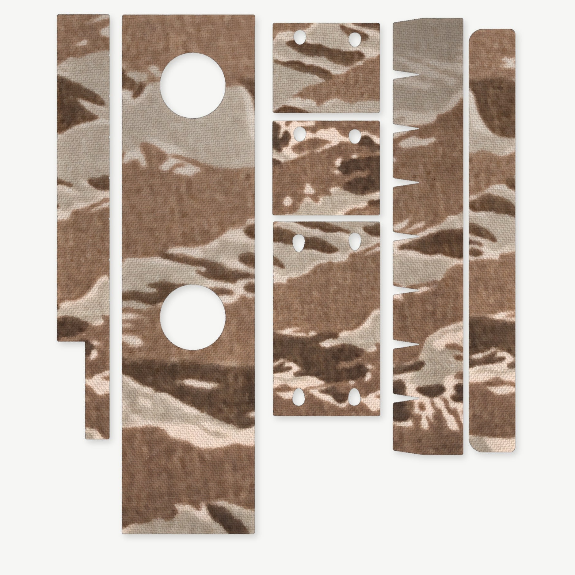 Optic Wrap Kit for Aimpoint PRO - die-cut Cordura 1000D kit pieces in Tiger Stripe (Desert) - Combat Textiles