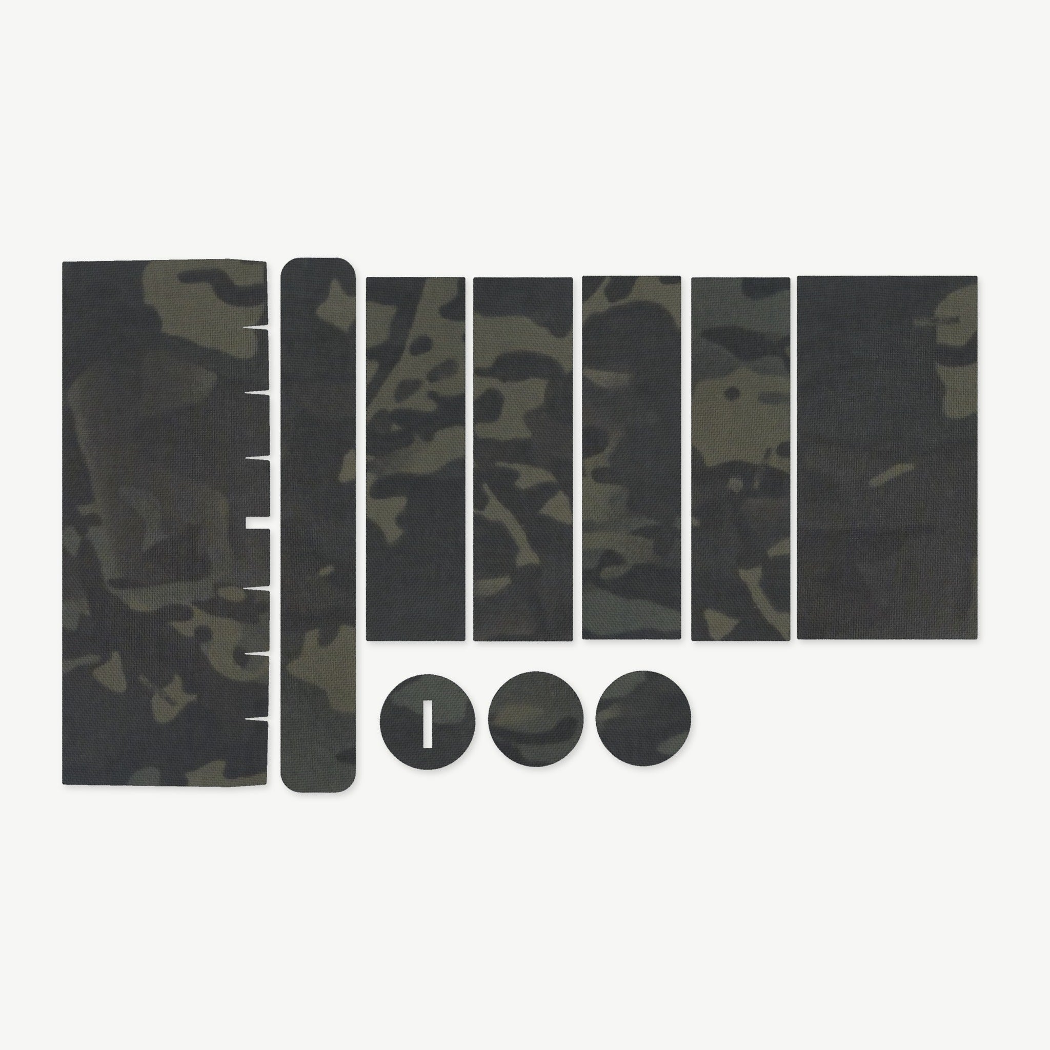 Optic Wrap Kit for Vortex Strike Eagle 1-6x24 - die-cut Cordura 1000D kit pieces in MultiCam Black - Combat Textiles