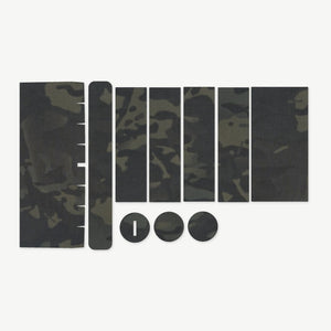 Optic Wrap Kit for Vortex Strike Eagle 1-6x24 - die-cut Cordura 1000D kit pieces in MultiCam Black - Combat Textiles