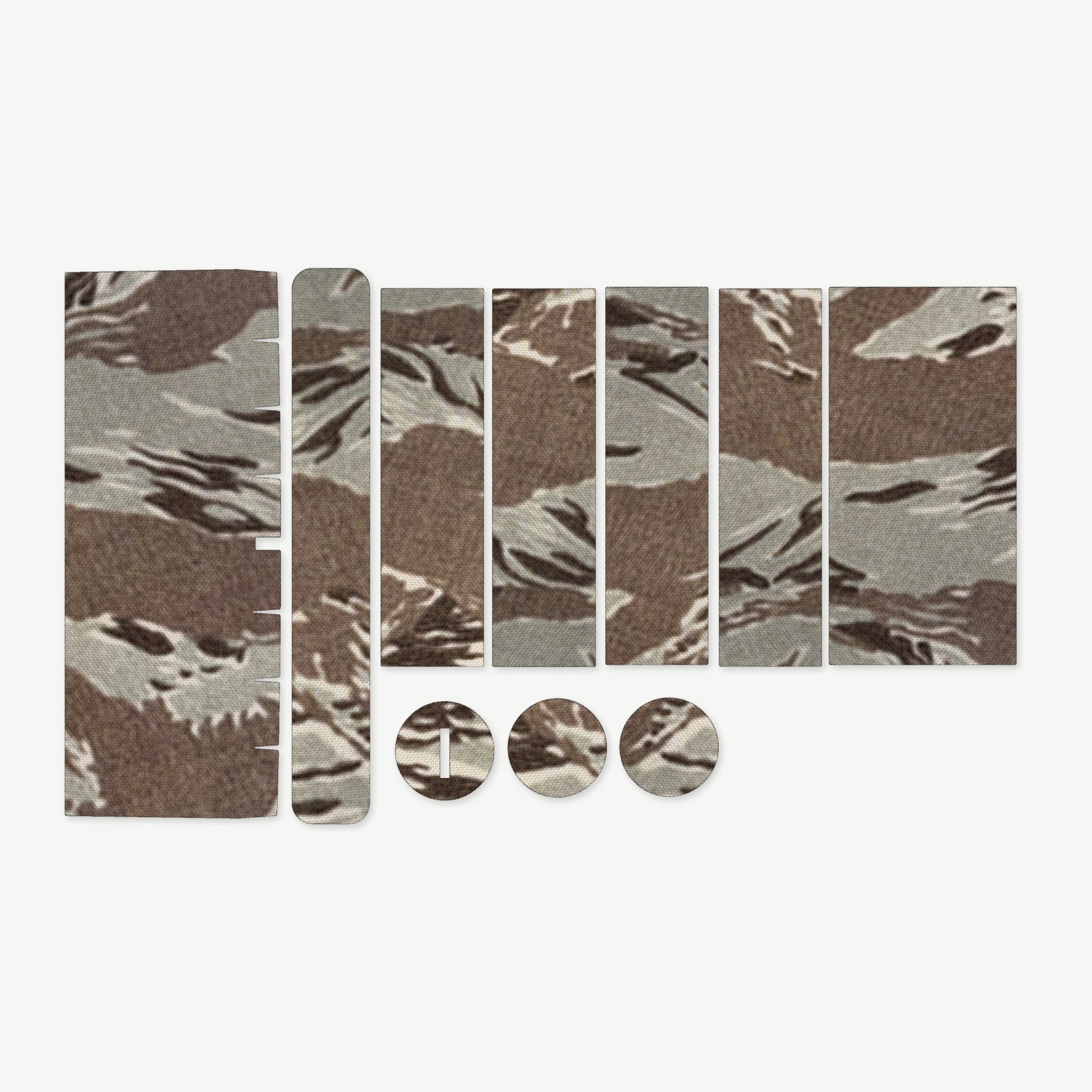 Optic Wrap Kit for Vortex Strike Eagle 1-6x24 - die-cut Cordura 1000D kit pieces in Tiger Stripe (ABU) - Combat Textiles
