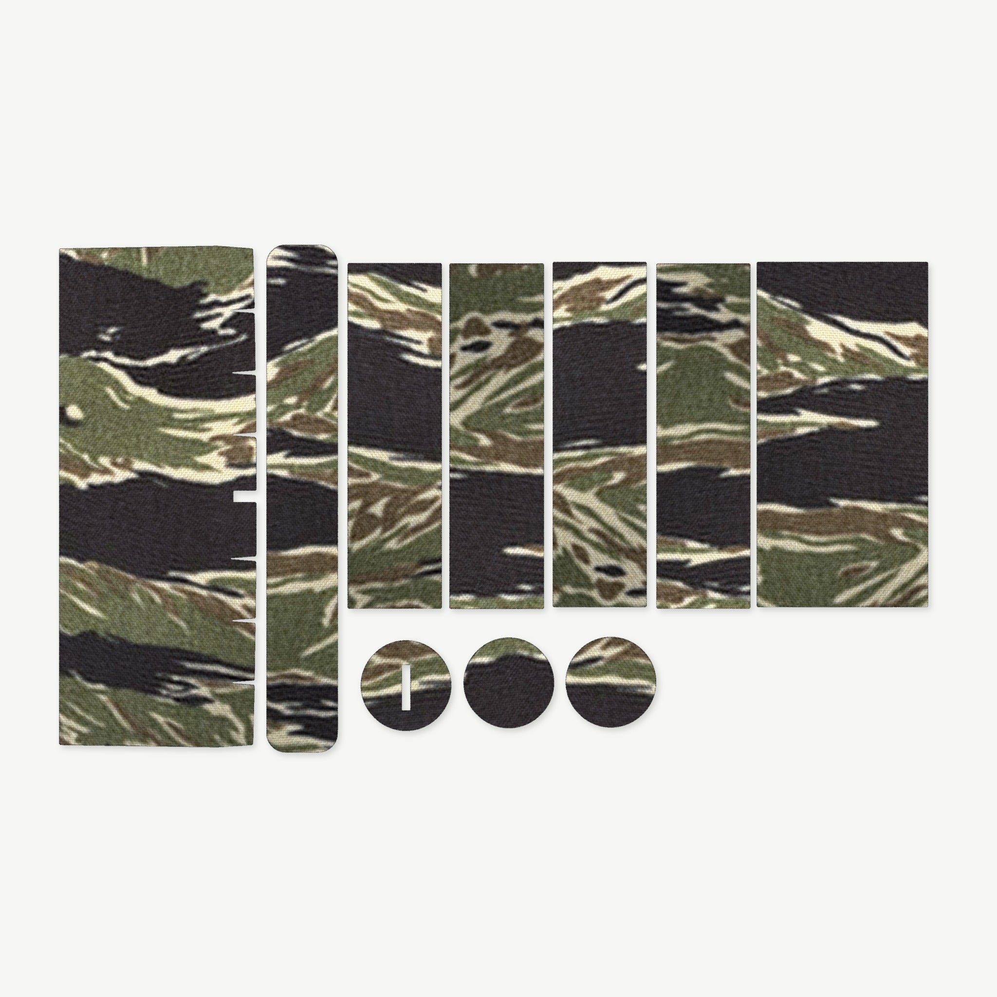 Optic Wrap Kit for Vortex Strike Eagle 1-6x24 - die-cut Cordura 1000D kit pieces in Tiger Stripe (Green/Black) - Combat Textiles
