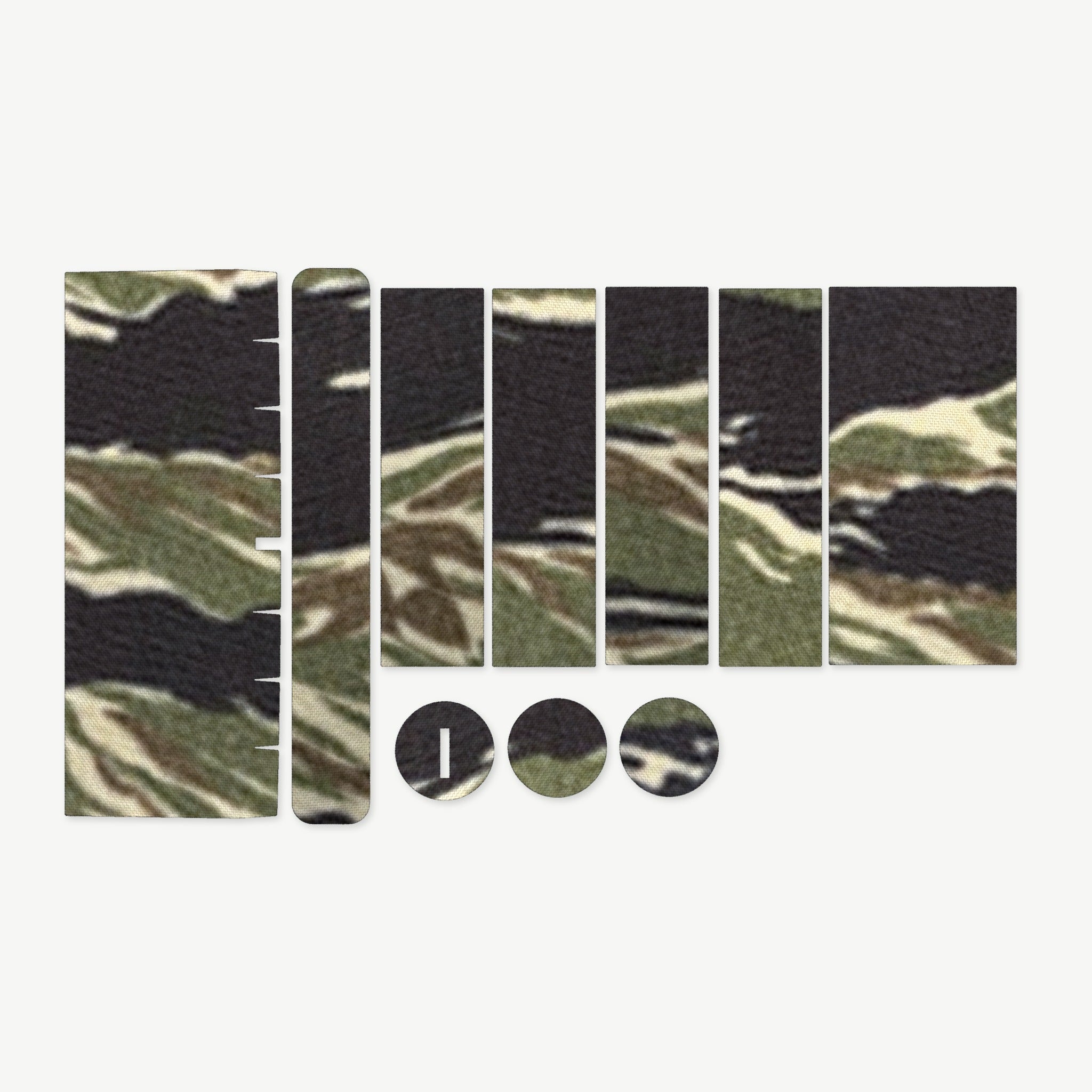 Optic Wrap Kit for Vortex Strike Eagle 1-6x24 - die-cut Cordura 1000D kit pieces in Tiger Stripe (Green/Black) - Combat Textiles
