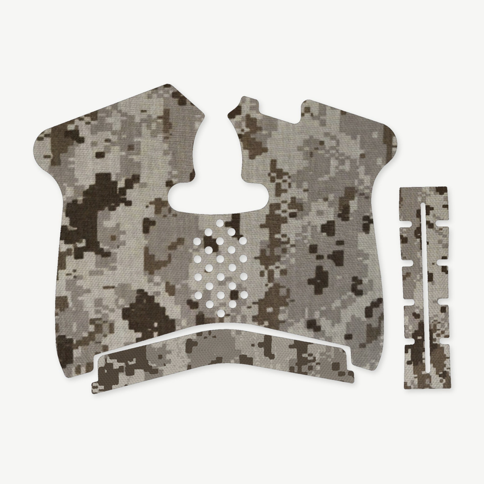 Grip Kit for Smith & Wesson M&P Shield 1.0 - die-cut Cordura 1000D kit pieces in ACU (Desert) - Combat Textiles