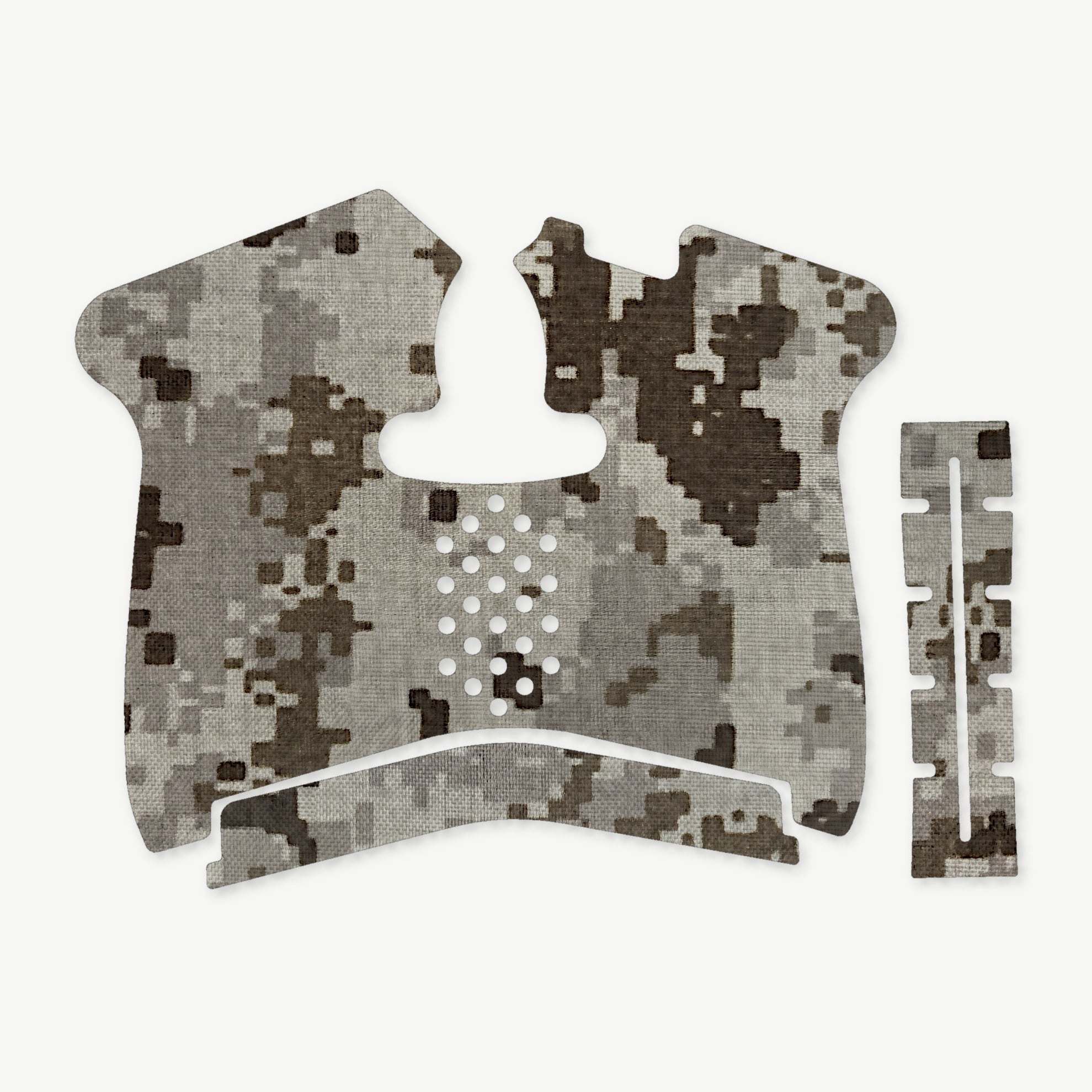 Grip Kit for Smith & Wesson M&P Shield 1.0 - die-cut Cordura 1000D kit pieces in ACU (Desert) - Combat Textiles