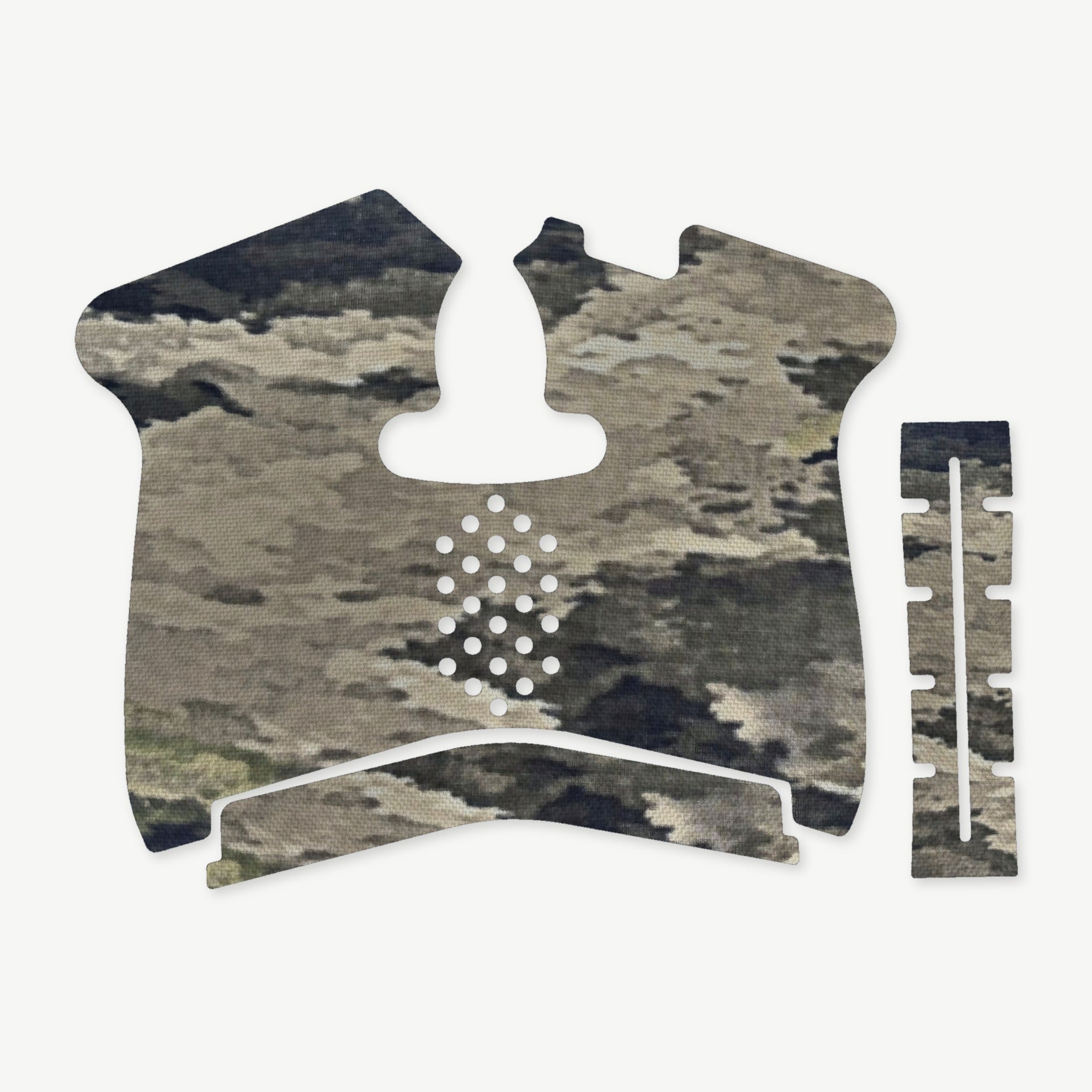Grip Kit for Smith & Wesson M&P Shield 1.0 - die-cut Cordura 1000D kit pieces in A-TACS iX - Combat Textiles