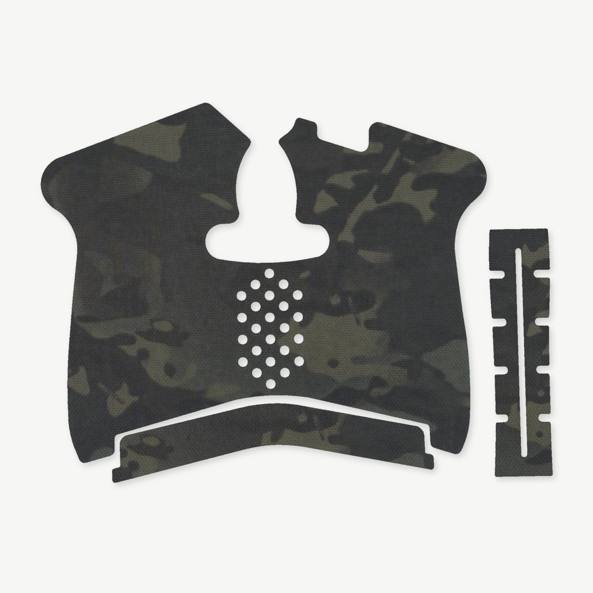 Grip Kit for Smith & Wesson M&P Shield 1.0 - die-cut Cordura 1000D kit pieces in MultiCam Black - Combat Textiles