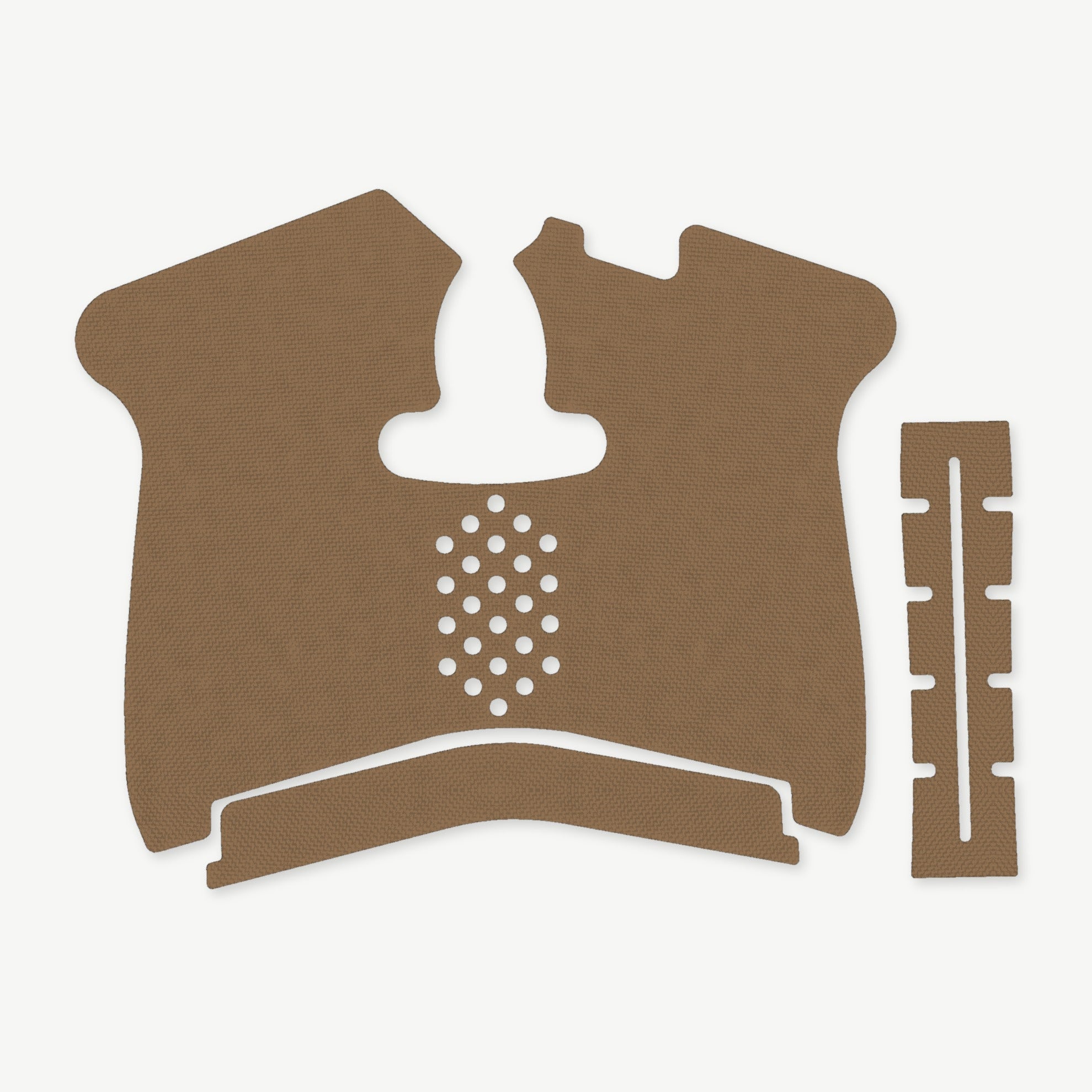 Grip Kit for Smith & Wesson M&P Shield 1.0 - die-cut Cordura 1000D kit pieces in Coyote - Combat Textiles