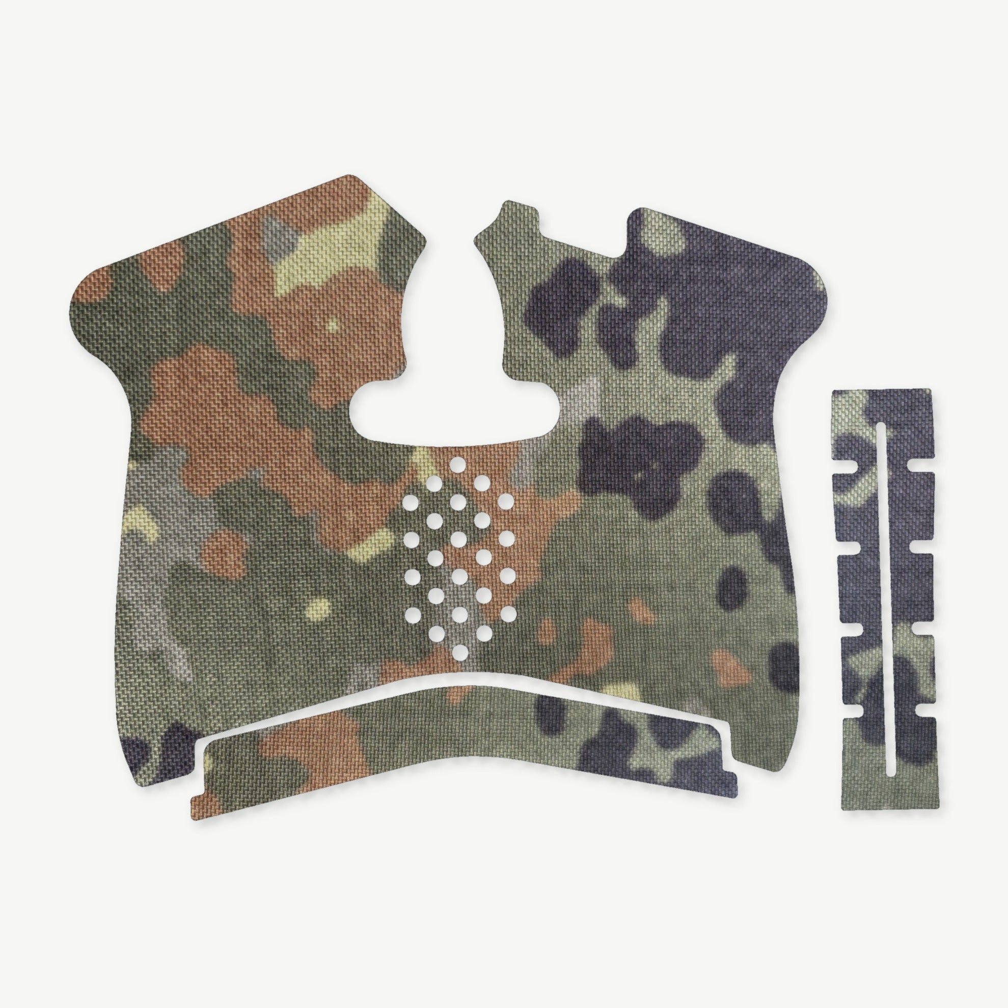 Grip Kit for Smith & Wesson M&P Shield 1.0 - die-cut Cordura 1000D kit pieces in Flecktarn - Combat Textiles