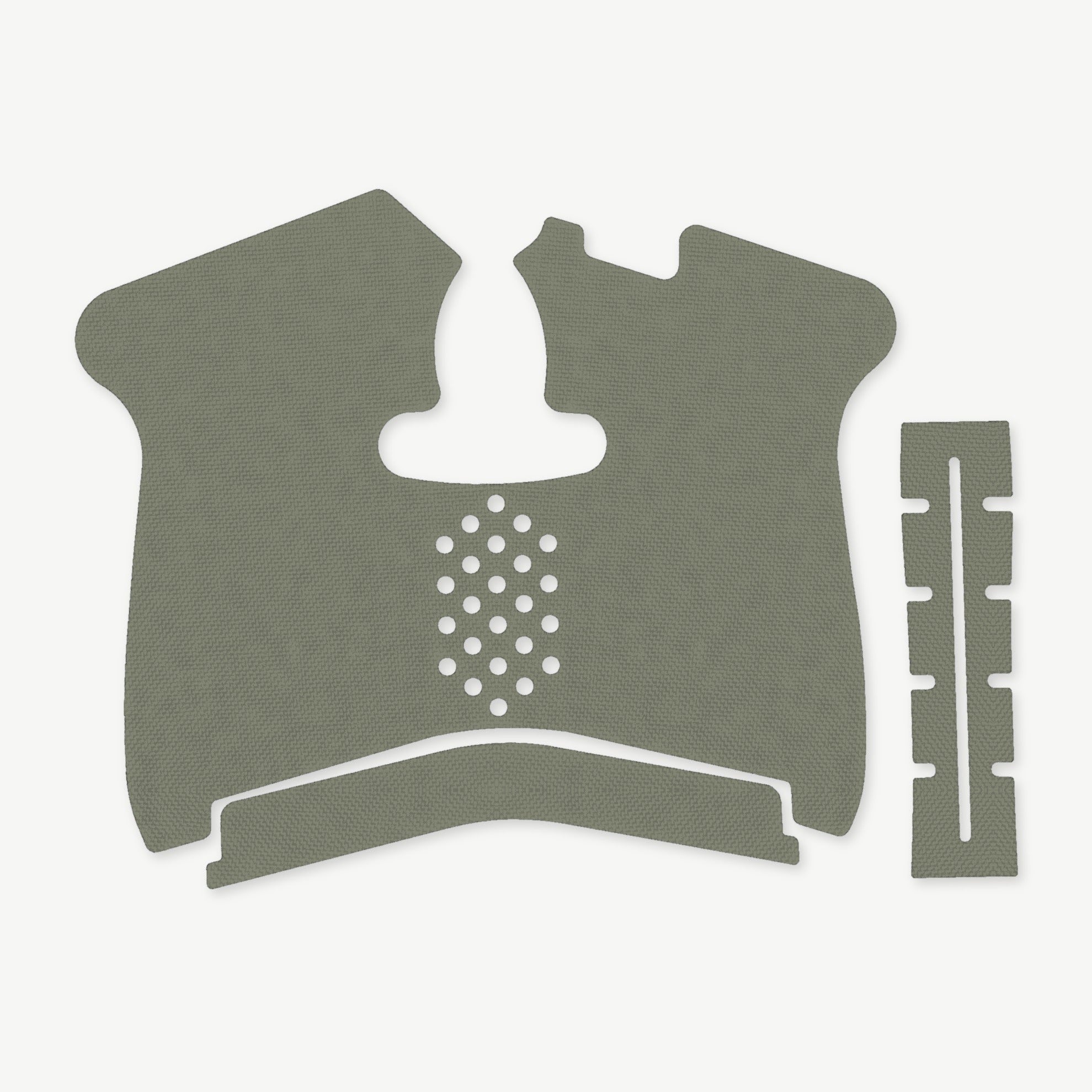 Grip Kit for Smith & Wesson M&P Shield 1.0 - die-cut Cordura 1000D kit pieces in OD Green - Combat Textiles