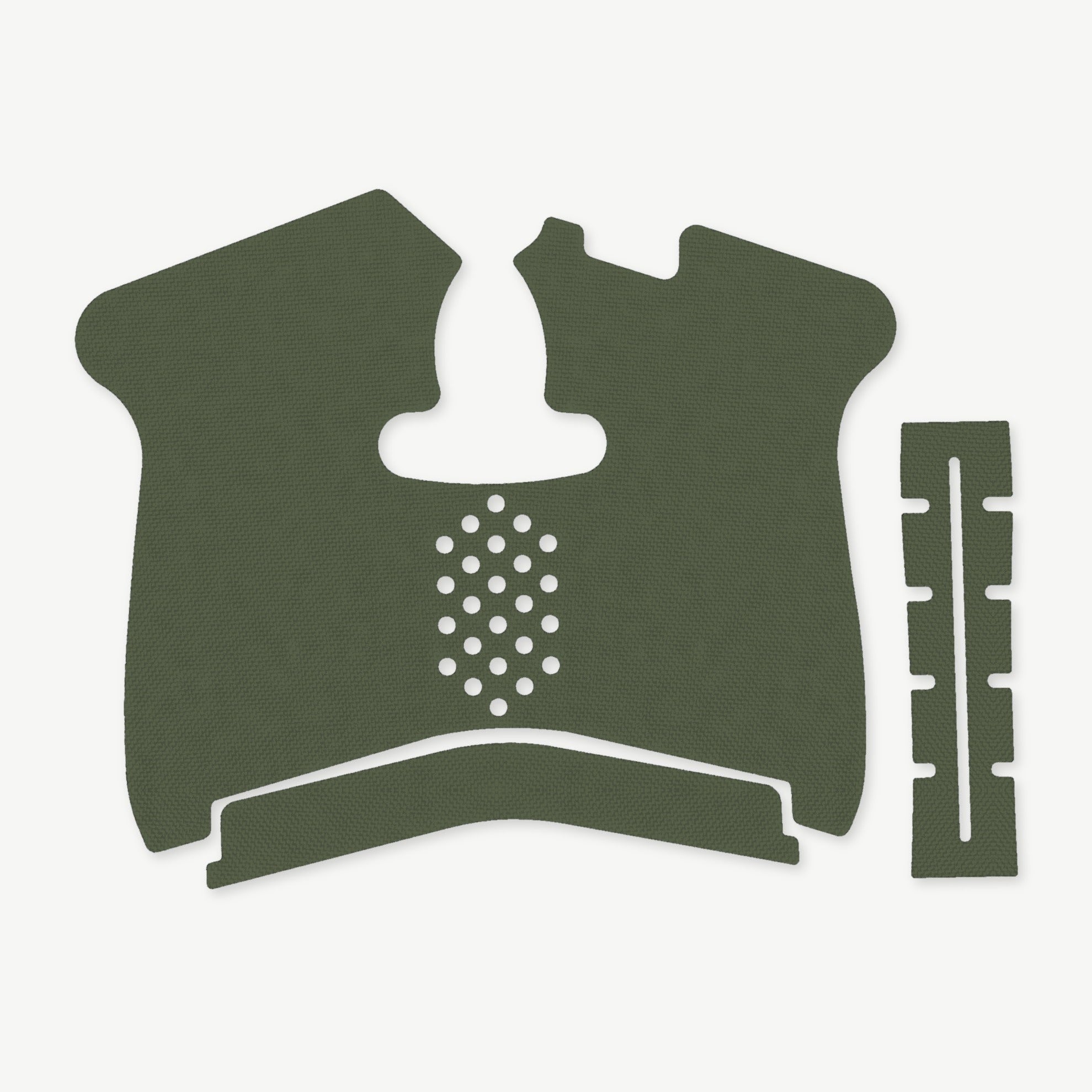 Grip Kit for Smith & Wesson M&P Shield 1.0 - die-cut Cordura 1000D kit pieces in Ranger Green - Combat Textiles