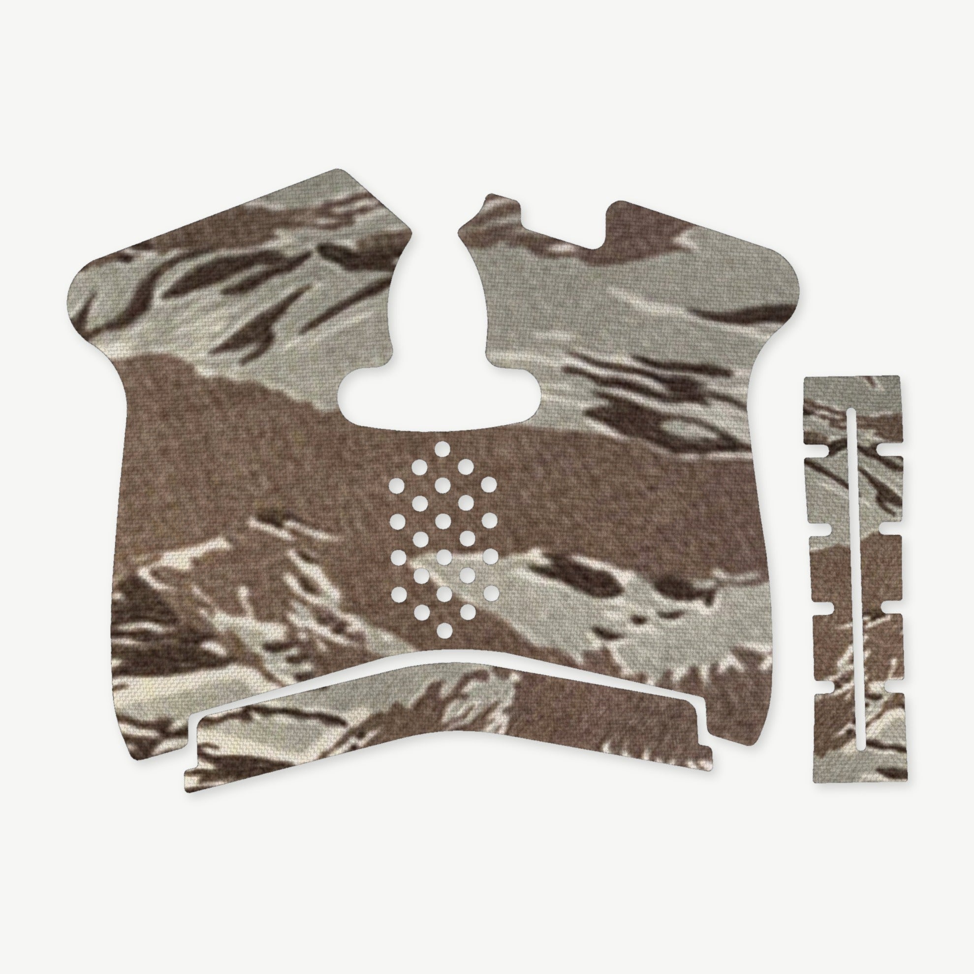 Grip Kit for Smith & Wesson M&P Shield 1.0 - die-cut Cordura 1000D kit pieces in Tiger Stripe (ABU) - Combat Textiles