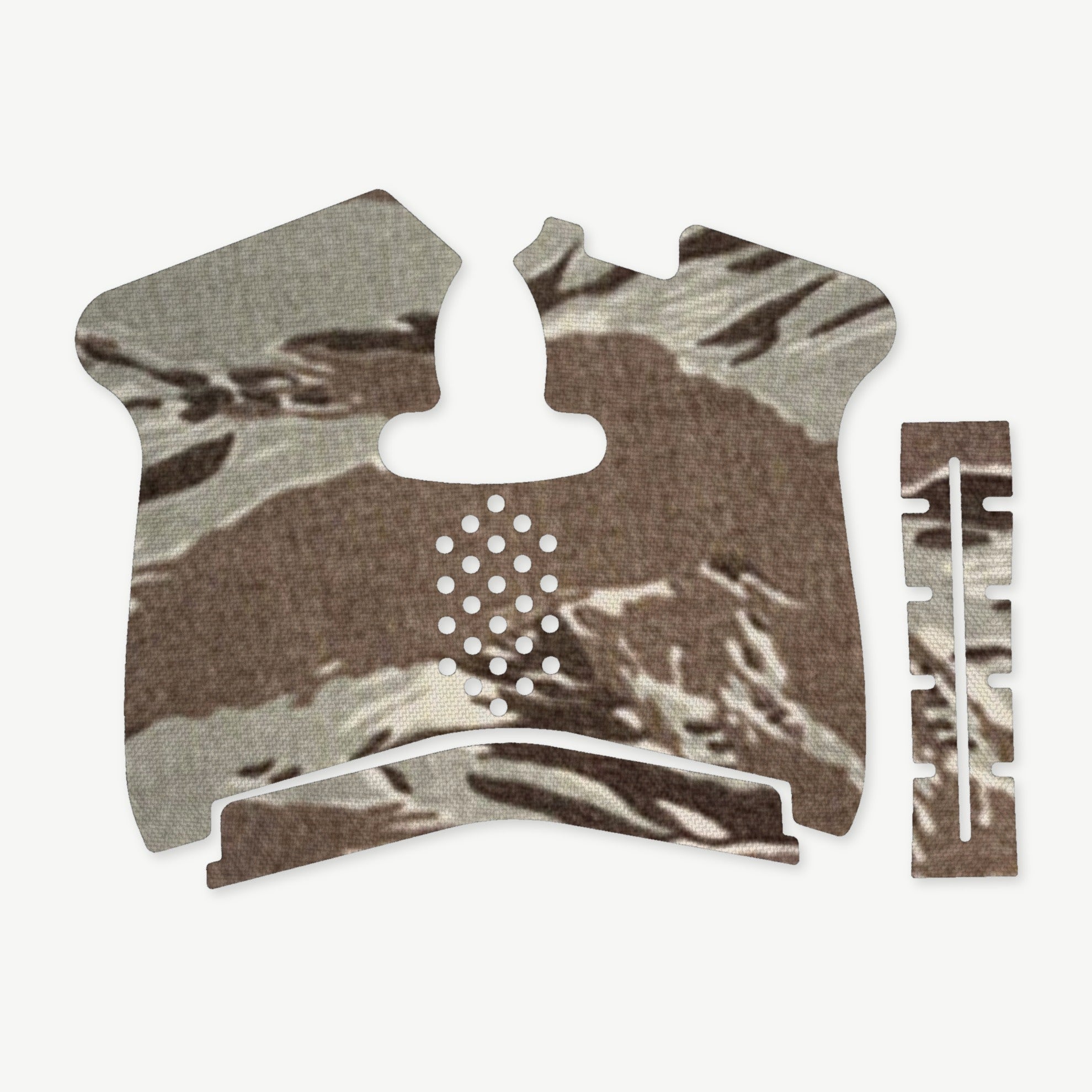 Grip Kit for Smith & Wesson M&P Shield 1.0 - die-cut Cordura 1000D kit pieces in Tiger Stripe (ABU) - Combat Textiles