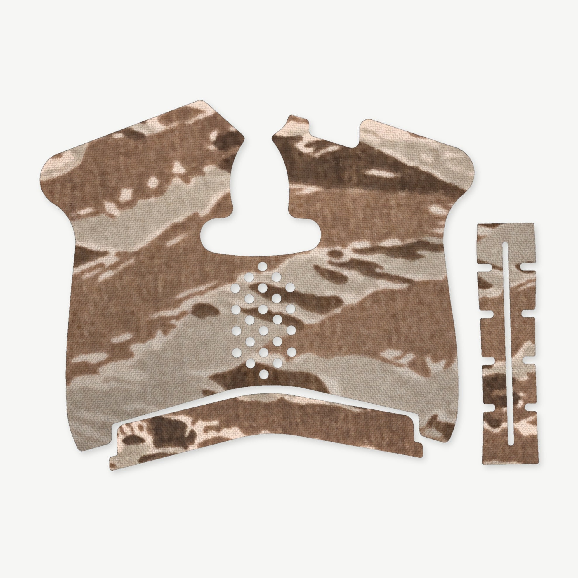 Grip Kit for Smith & Wesson M&P Shield 1.0 - die-cut Cordura 1000D kit pieces in Tiger Stripe (Desert) - Combat Textiles