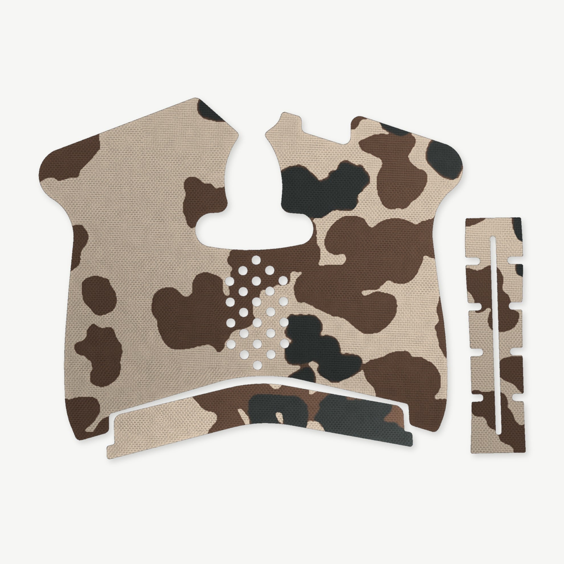 Grip Kit for Smith & Wesson M&P Shield 1.0 - die-cut Cordura 1000D kit pieces in Tropentarn - Combat Textiles