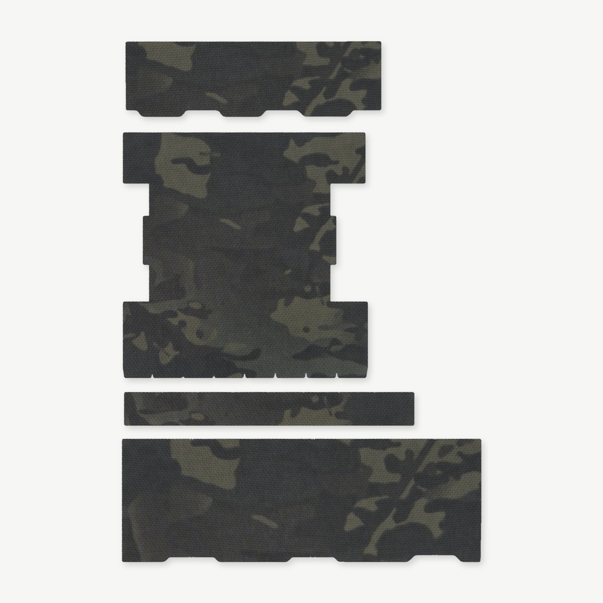 Light Wrap Kit for Streamlight ProTac Rail-Mount 2 - die-cut Cordura 1000D kit pieces in MultiCam Black - Combat Textiles