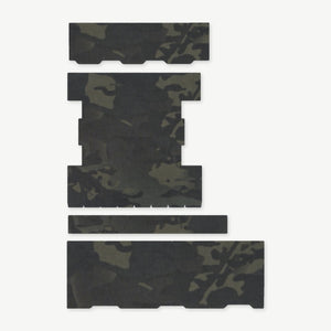 Light Wrap Kit for Streamlight ProTac Rail-Mount 2 - die-cut Cordura 1000D kit pieces in MultiCam Black - Combat Textiles