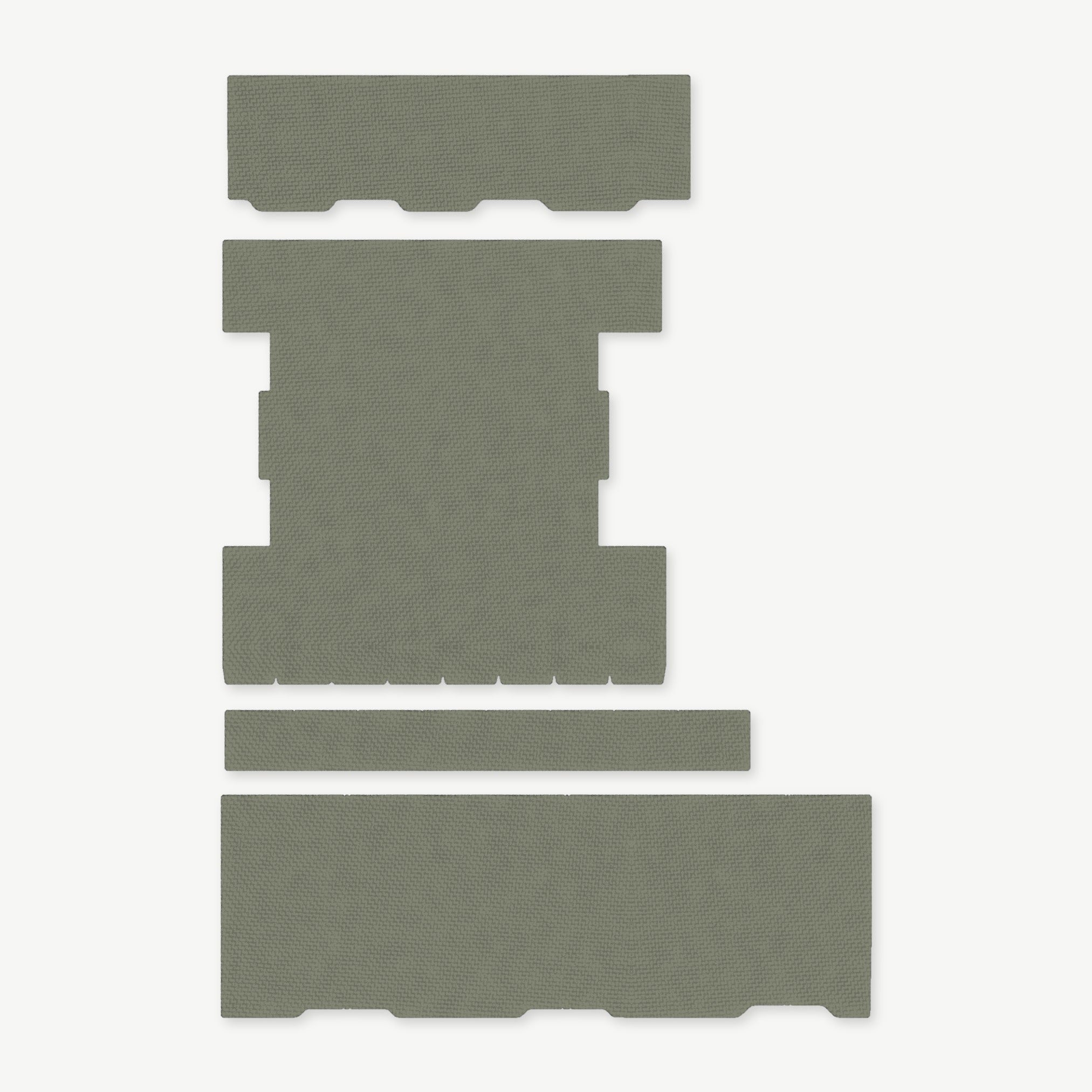 Light Wrap Kit for Streamlight ProTac Rail-Mount 2 - die-cut Cordura 1000D kit pieces in OD Green - Combat Textiles