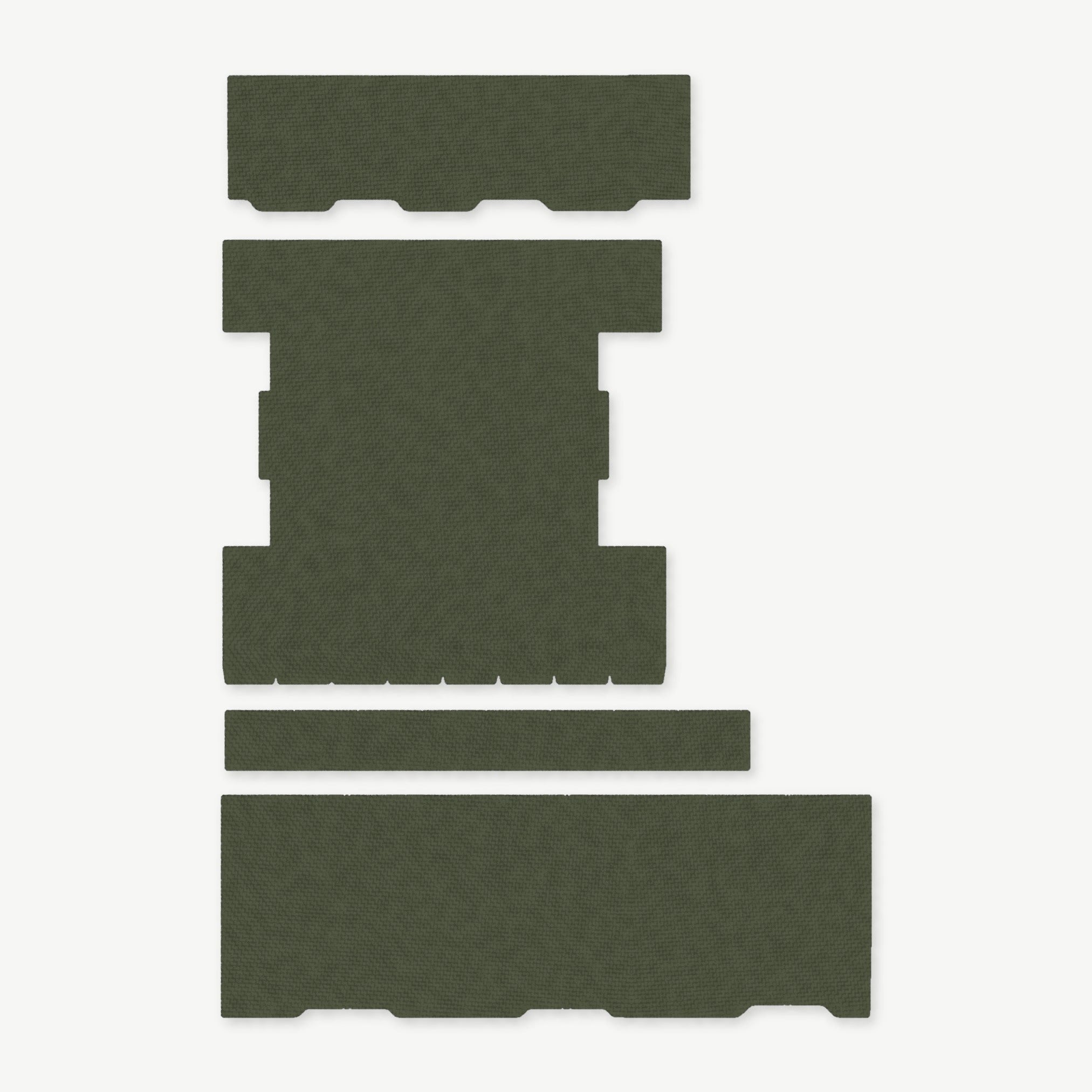 Light Wrap Kit for Streamlight ProTac Rail-Mount 2 - die-cut Cordura 1000D kit pieces in OD Green - Combat Textiles