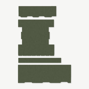 Light Wrap Kit for Streamlight ProTac Rail-Mount 2 - die-cut Cordura 1000D kit pieces in Ranger Green - Combat Textiles