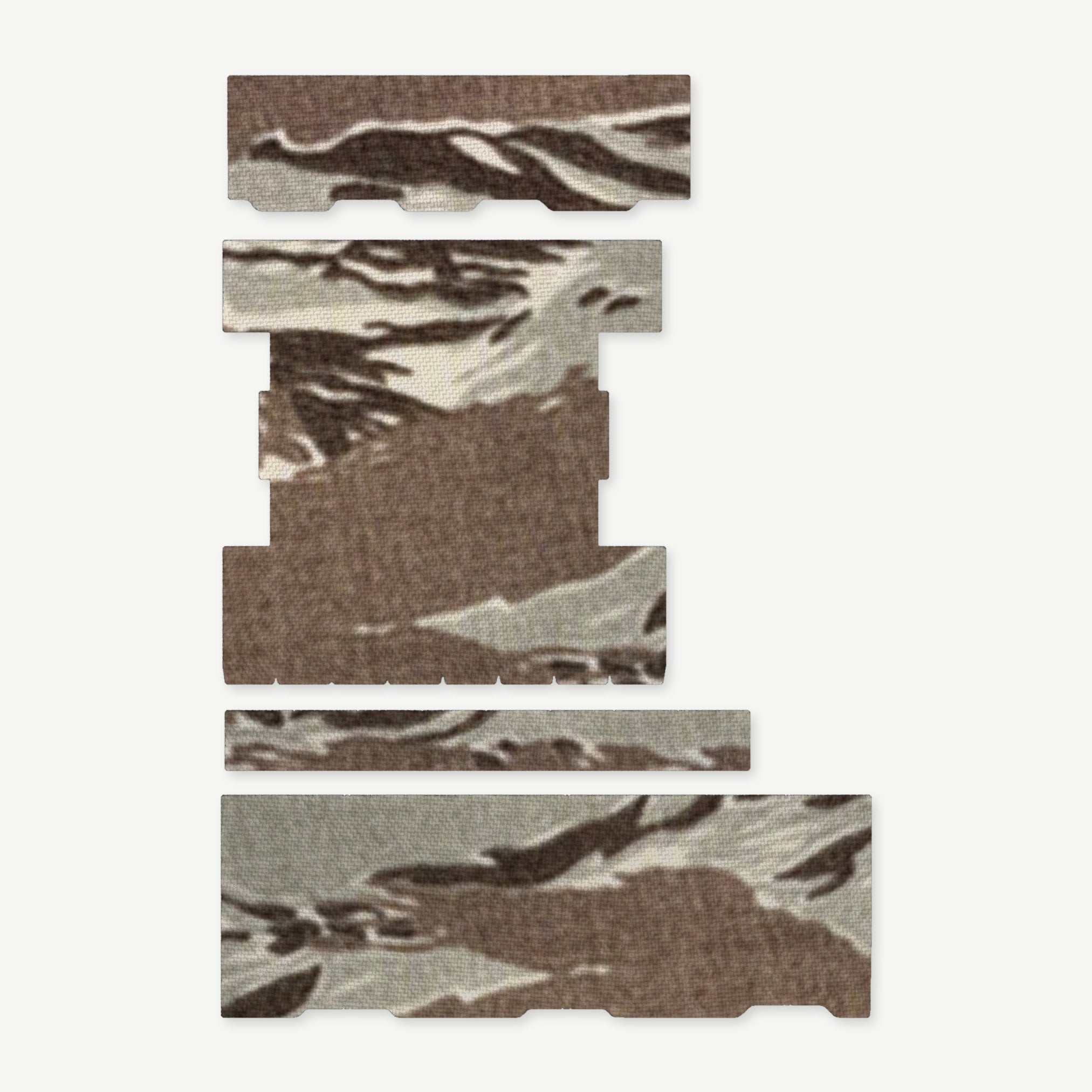 Light Wrap Kit for Streamlight ProTac Rail-Mount 2 - die-cut Cordura 1000D kit pieces in Tiger Stripe (ABU) - Combat Textiles