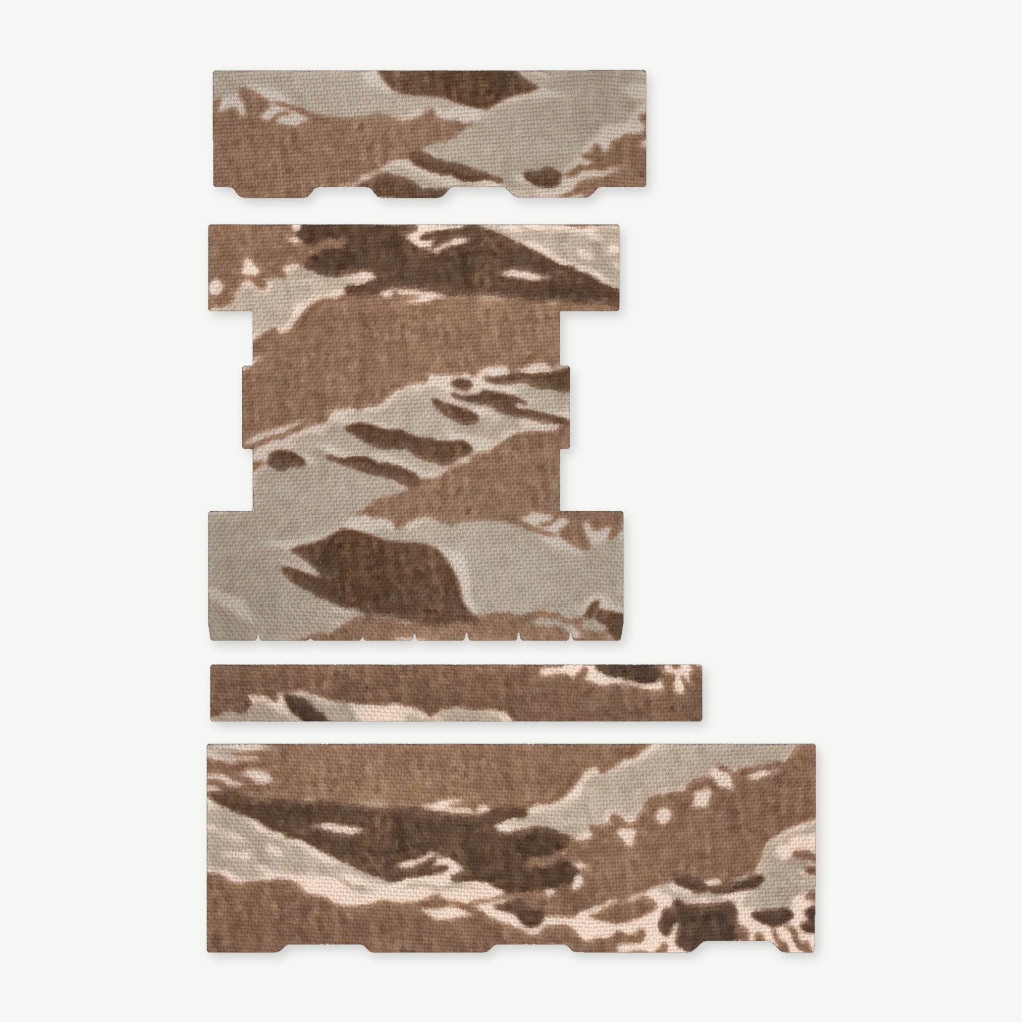 Light Wrap Kit for Streamlight ProTac Rail-Mount 2 - die-cut Cordura 1000D kit pieces in Tiger Stripe (Desert) - Combat Textiles