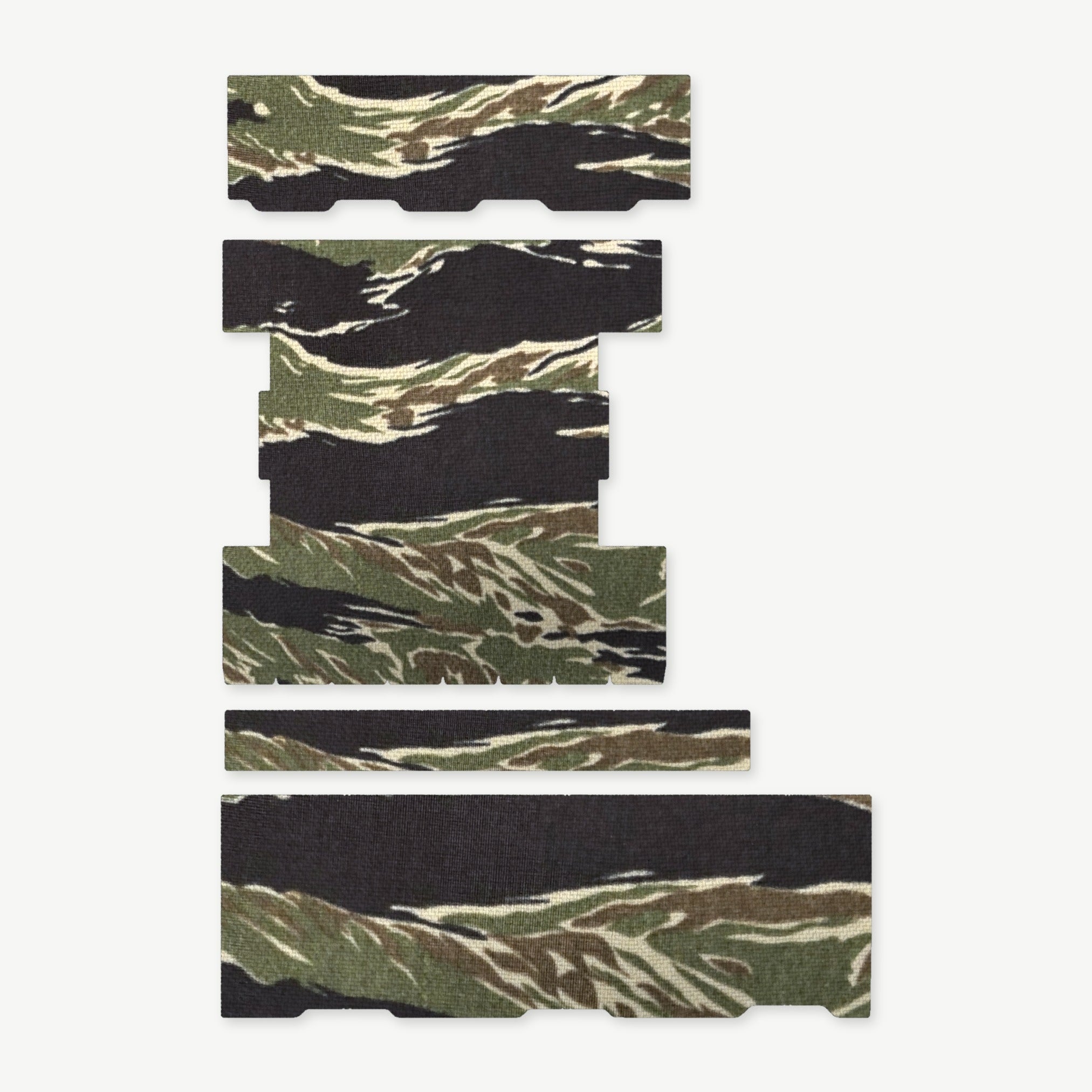 Light Wrap Kit for Streamlight ProTac Rail-Mount 2 - die-cut Cordura 1000D kit pieces in Tiger Stripe (Green/Black) - Combat Textiles