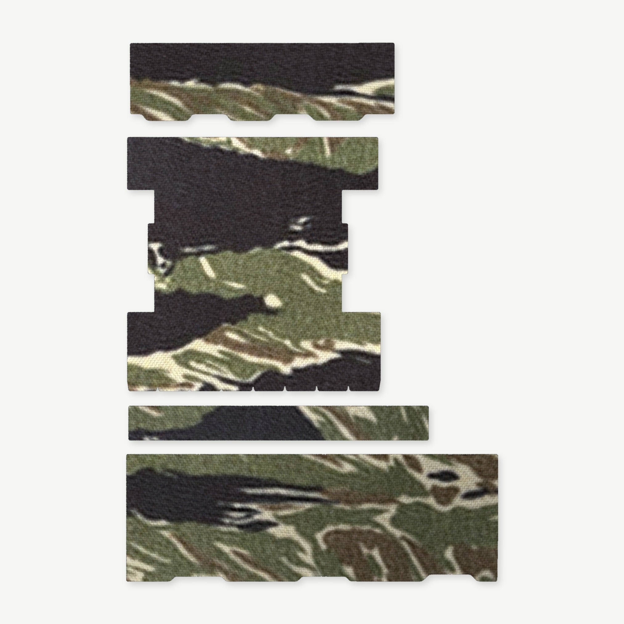 Light Wrap Kit for Streamlight ProTac Rail-Mount 2 - die-cut Cordura 1000D kit pieces in Tiger Stripe (Green/Black) - Combat Textiles
