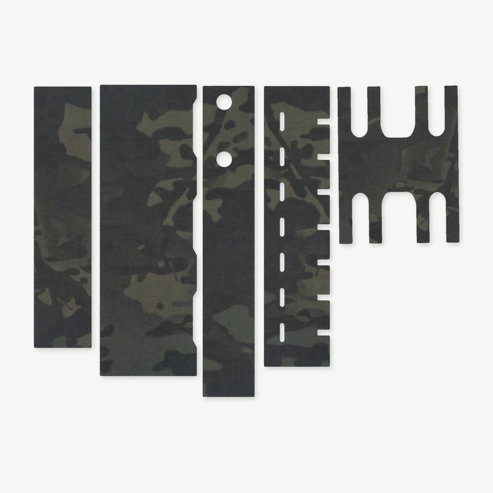 Light Wrap Kit for Streamlight ProTac HL-X Laser - die-cut Cordura 1000D kit pieces in MultiCam Black - Combat Textiles