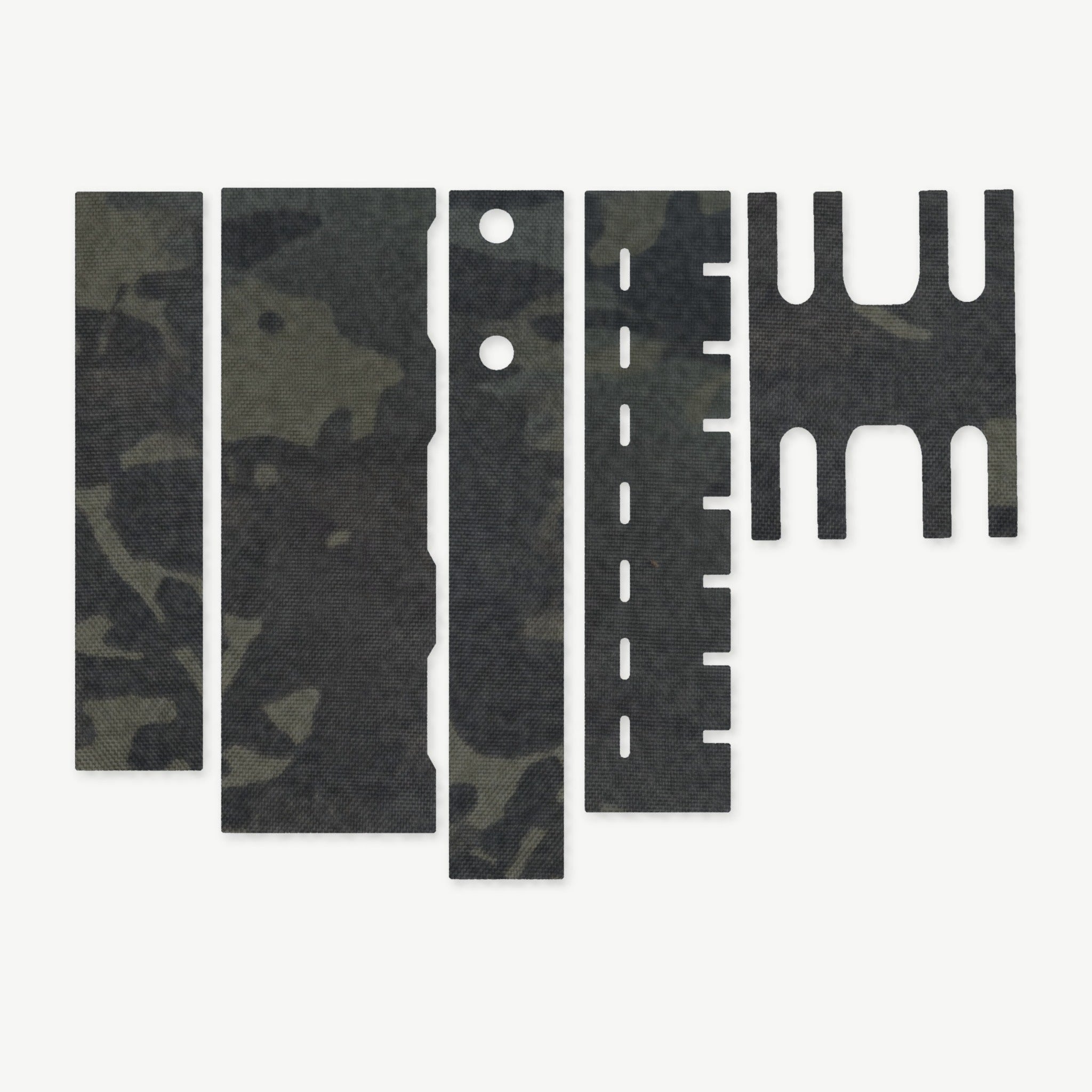Light Wrap Kit for Streamlight ProTac HL-X Laser - die-cut Cordura 1000D kit pieces in MultiCam Black - Combat Textiles