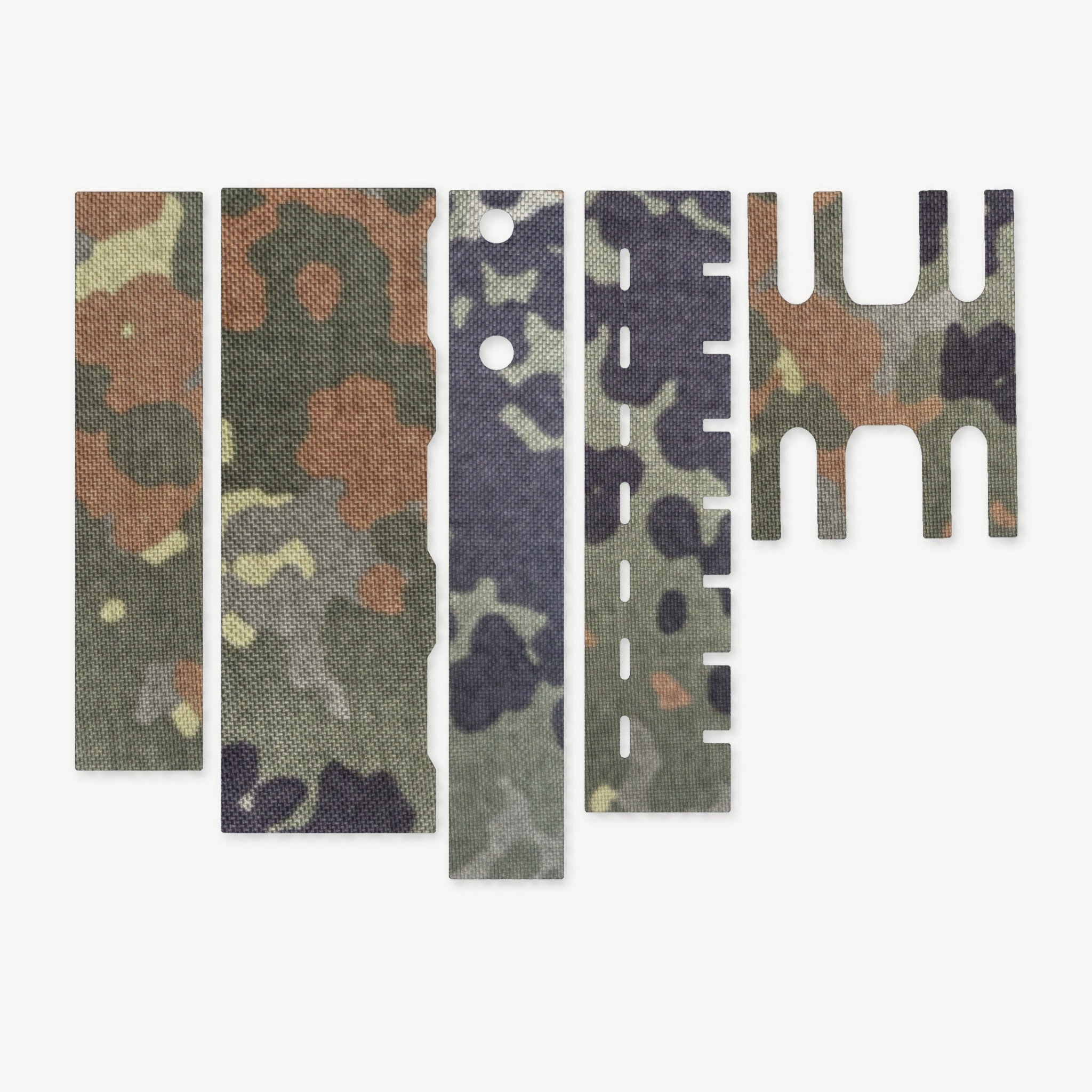 Light Wrap Kit for Streamlight ProTac HL-X Laser - die-cut Cordura 1000D kit pieces in Flecktarn - Combat Textiles