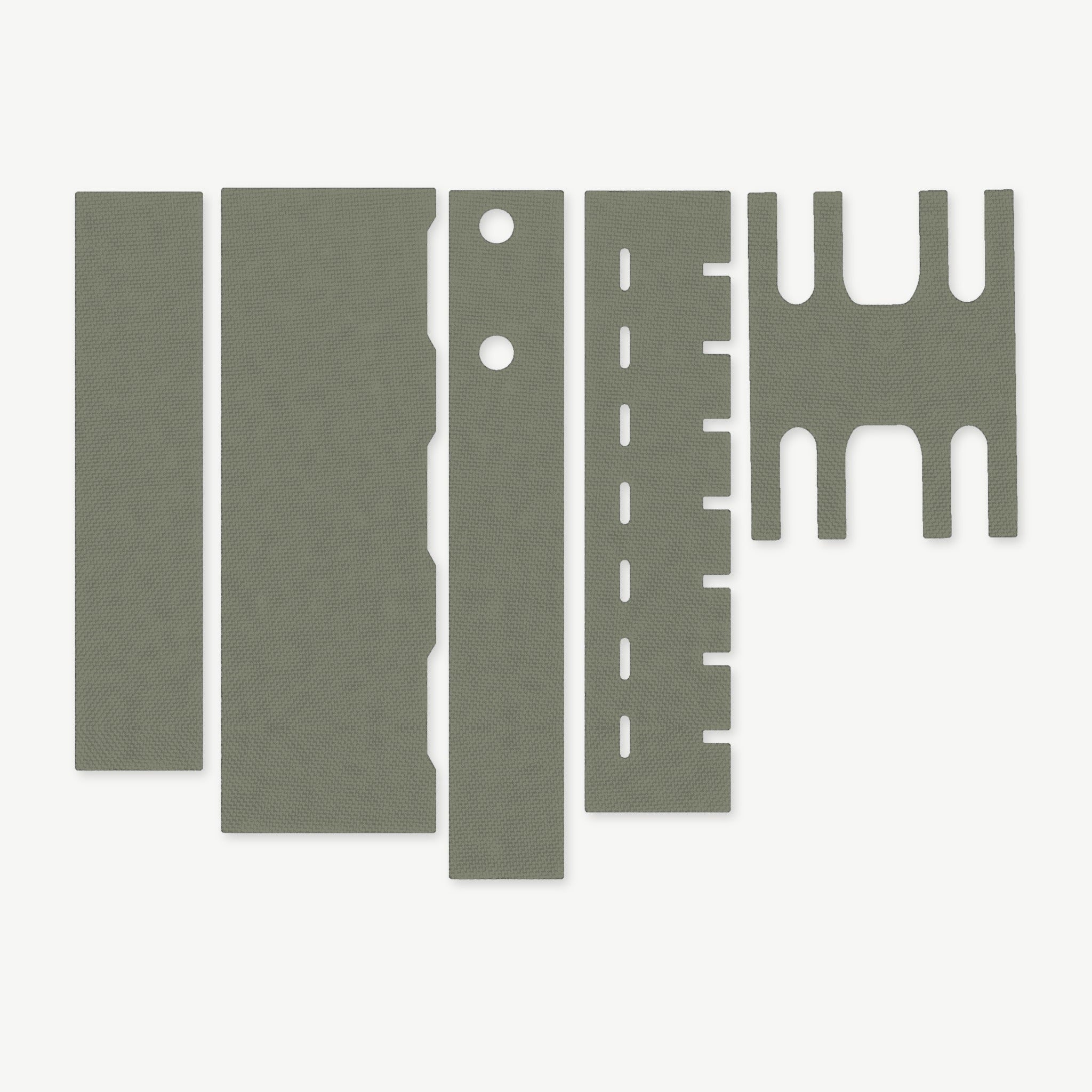 Light Wrap Kit for Streamlight ProTac HL-X Laser - die-cut Cordura 1000D kit pieces in OD Green - Combat Textiles