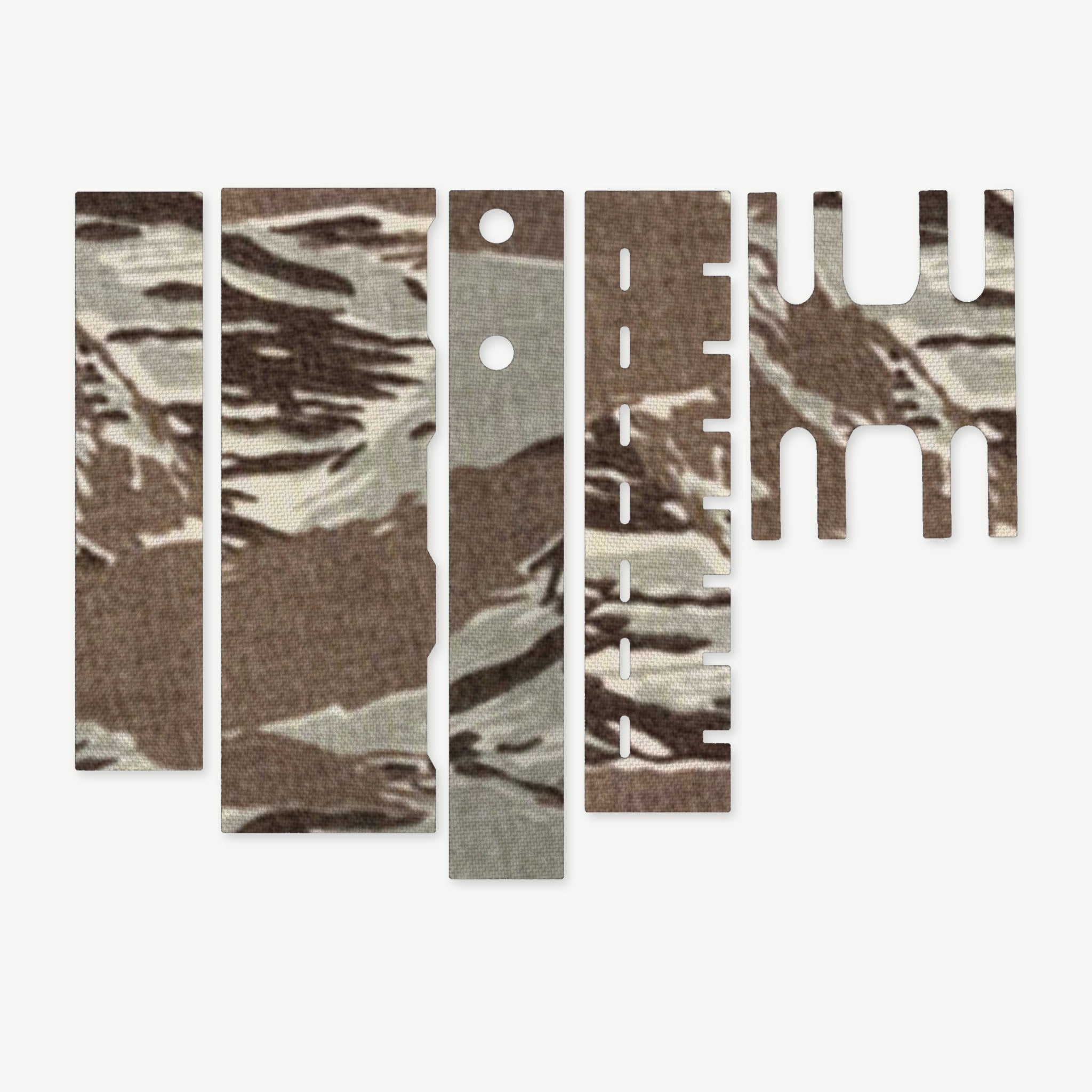 Light Wrap Kit for Streamlight ProTac HL-X Laser - die-cut Cordura 1000D kit pieces in Tiger Stripe (ABU) - Combat Textiles