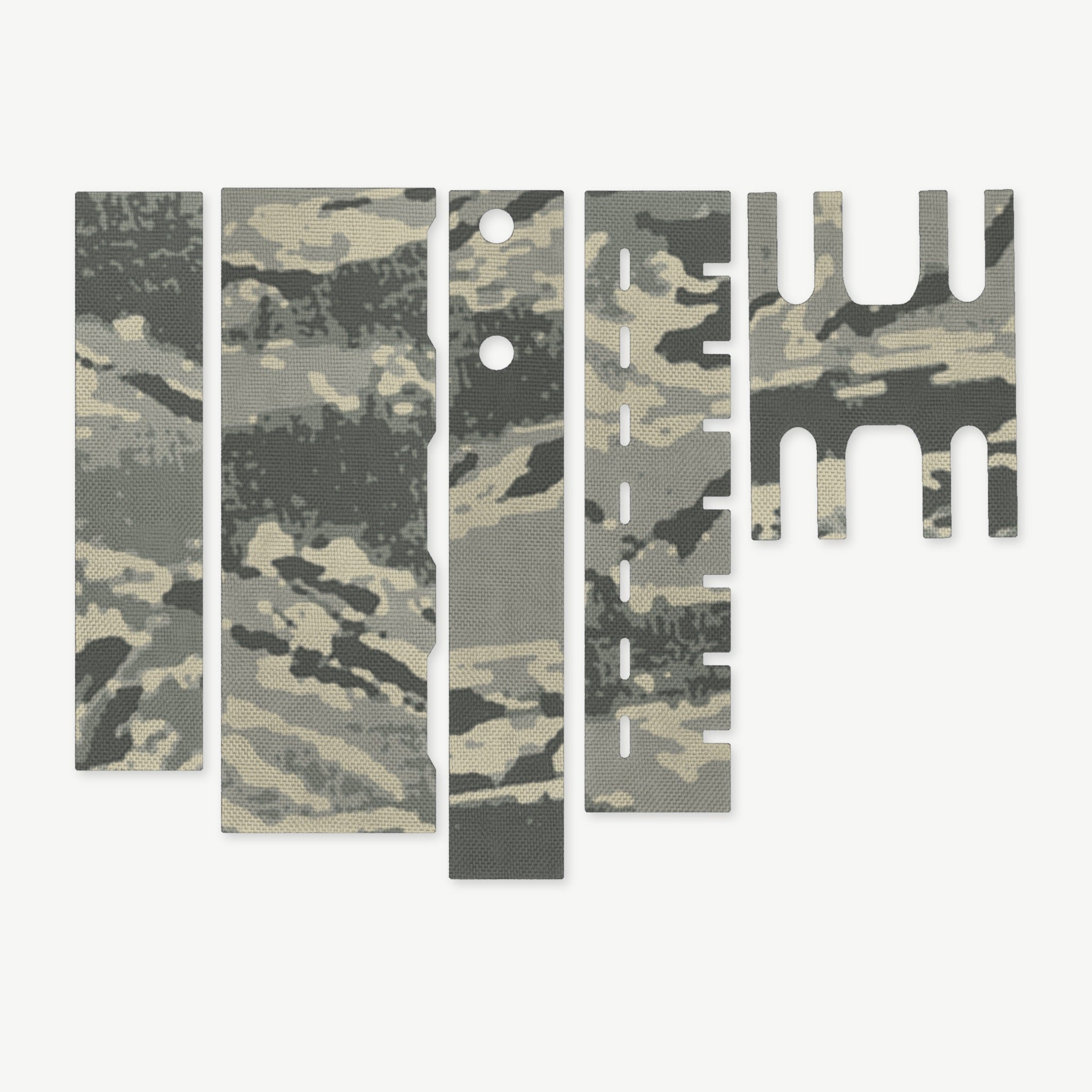 Light Wrap Kit for Streamlight ProTac HL-X Laser - die-cut Cordura 1000D kit pieces in Tiger Stripe (ABU) - Combat Textiles