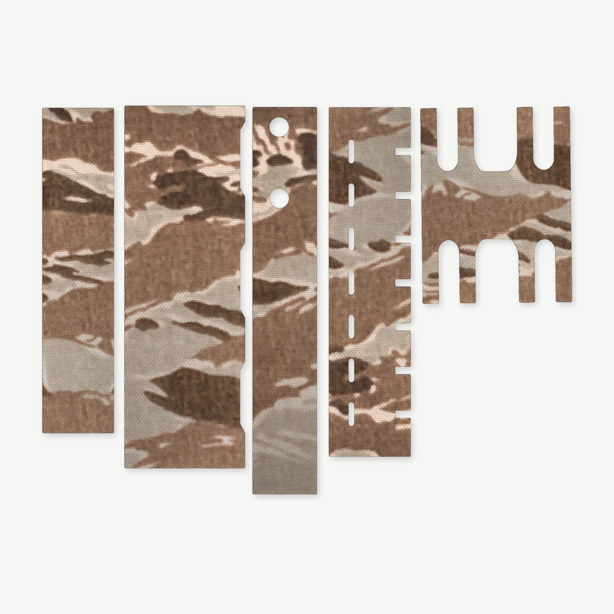 Light Wrap Kit for Streamlight ProTac HL-X Laser - die-cut Cordura 1000D kit pieces in Tiger Stripe (Desert) - Combat Textiles