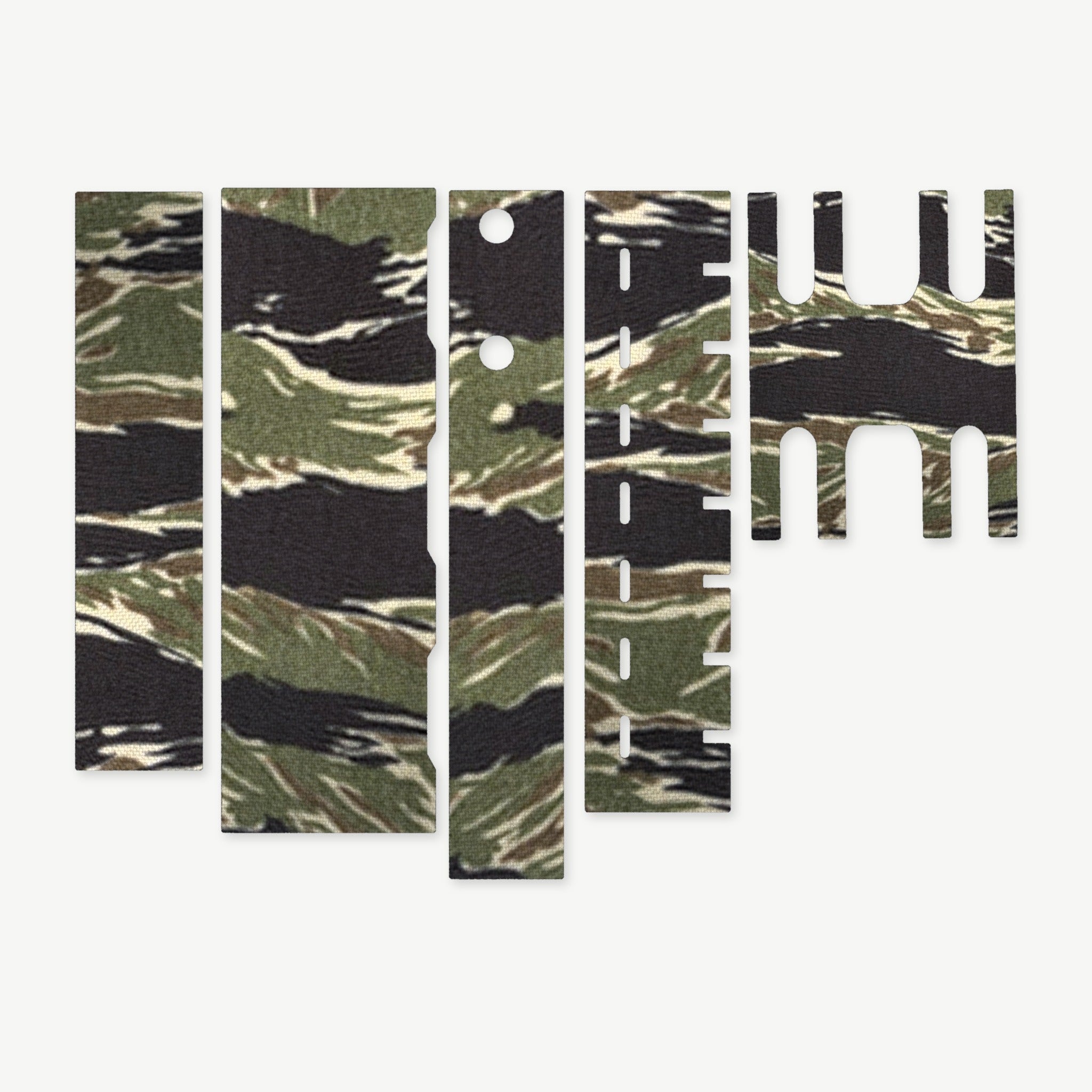 Light Wrap Kit for Streamlight ProTac HL-X Laser - die-cut Cordura 1000D kit pieces in Tiger Stripe (Green/Black) - Combat Textiles