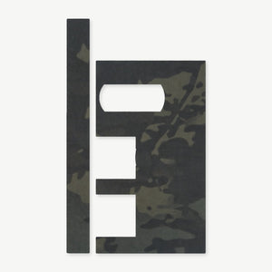 Optic Wrap Kit for Trijicon 3x Magnifier for MRO - die-cut Cordura 1000D kit pieces in MultiCam Black - Combat Textiles