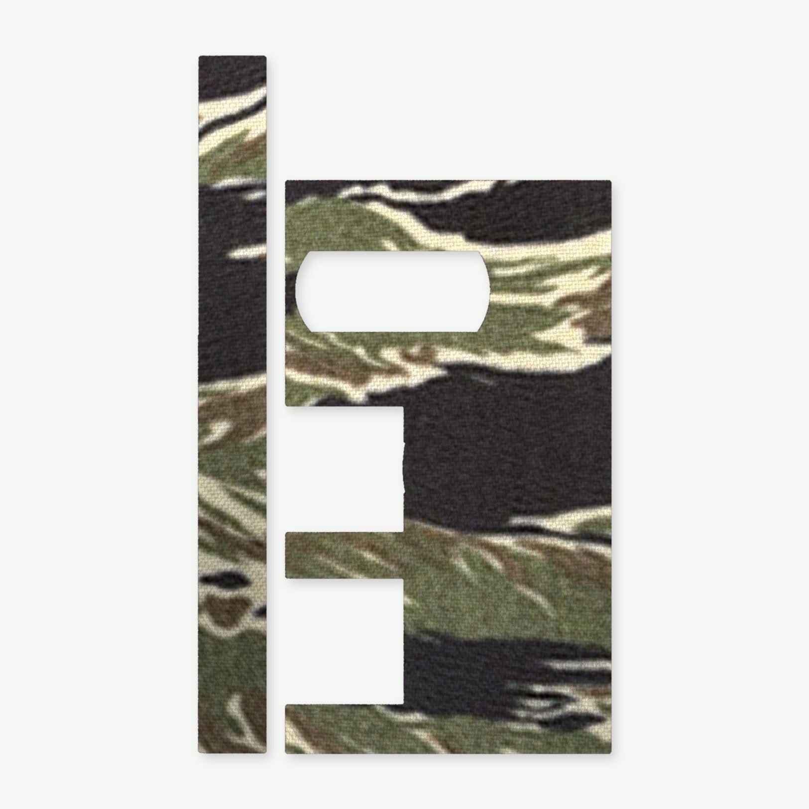 Optic Wrap Kit for Trijicon 3x Magnifier for MRO - die-cut Cordura 1000D kit pieces in Tiger Stripe (Green/Black) - Combat Textiles