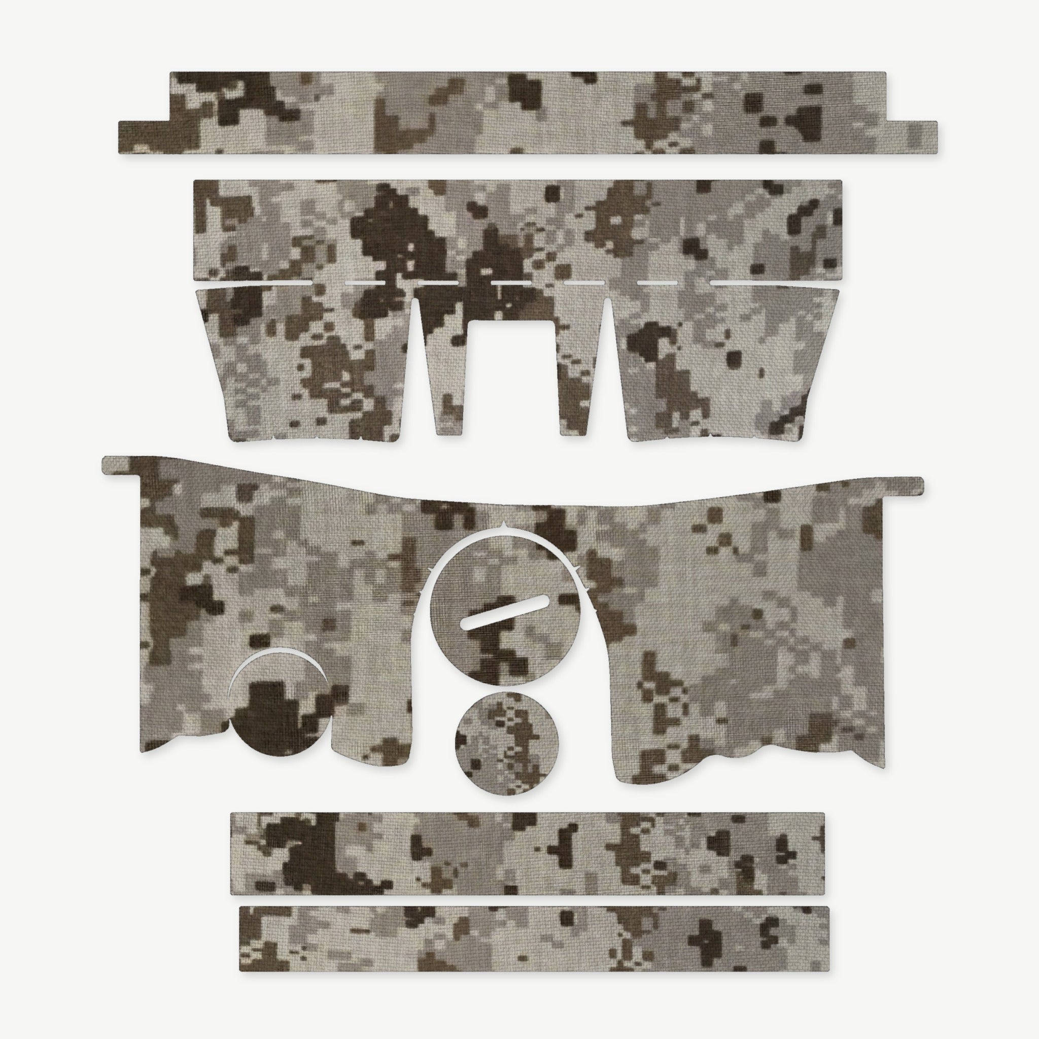 Optic Wrap Kit for Primary Arms SLx 5x36mm Gen III Prism Scope - die-cut Cordura 1000D kit pieces in ACU (Desert) - Combat Textiles