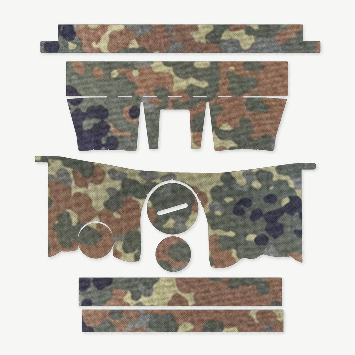 Optic Wrap Kit for Primary Arms SLx 5x36mm Gen III Prism Scope - die-cut Cordura 1000D kit pieces in Flecktarn - Combat Textiles
