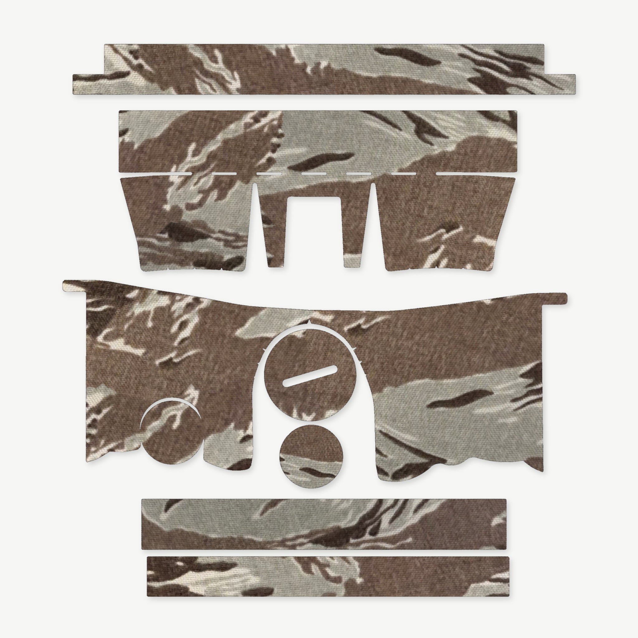 Optic Wrap Kit for Primary Arms SLx 5x36mm Gen III Prism Scope - die-cut Cordura 1000D kit pieces in Tiger Stripe (ABU) - Combat Textiles