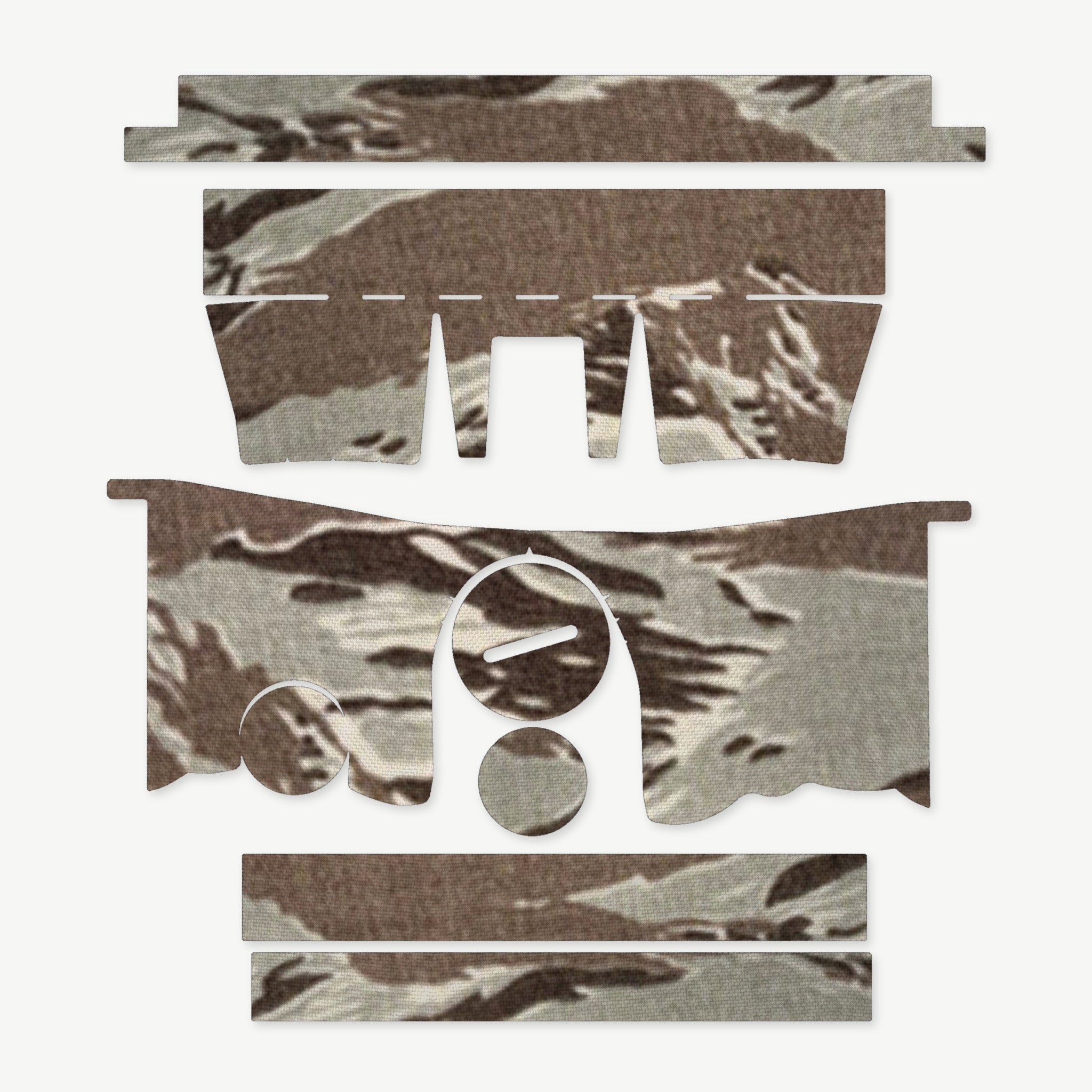 Optic Wrap Kit for Primary Arms SLx 5x36mm Gen III Prism Scope - die-cut Cordura 1000D kit pieces in Tiger Stripe (ABU) - Combat Textiles