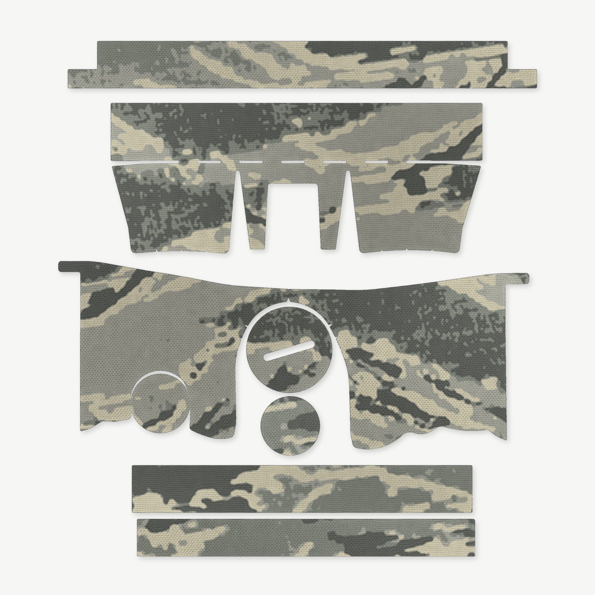 Optic Wrap Kit for Primary Arms SLx 5x36mm Gen III Prism Scope - die-cut Cordura 1000D kit pieces in Tiger Stripe (ABU) - Combat Textiles