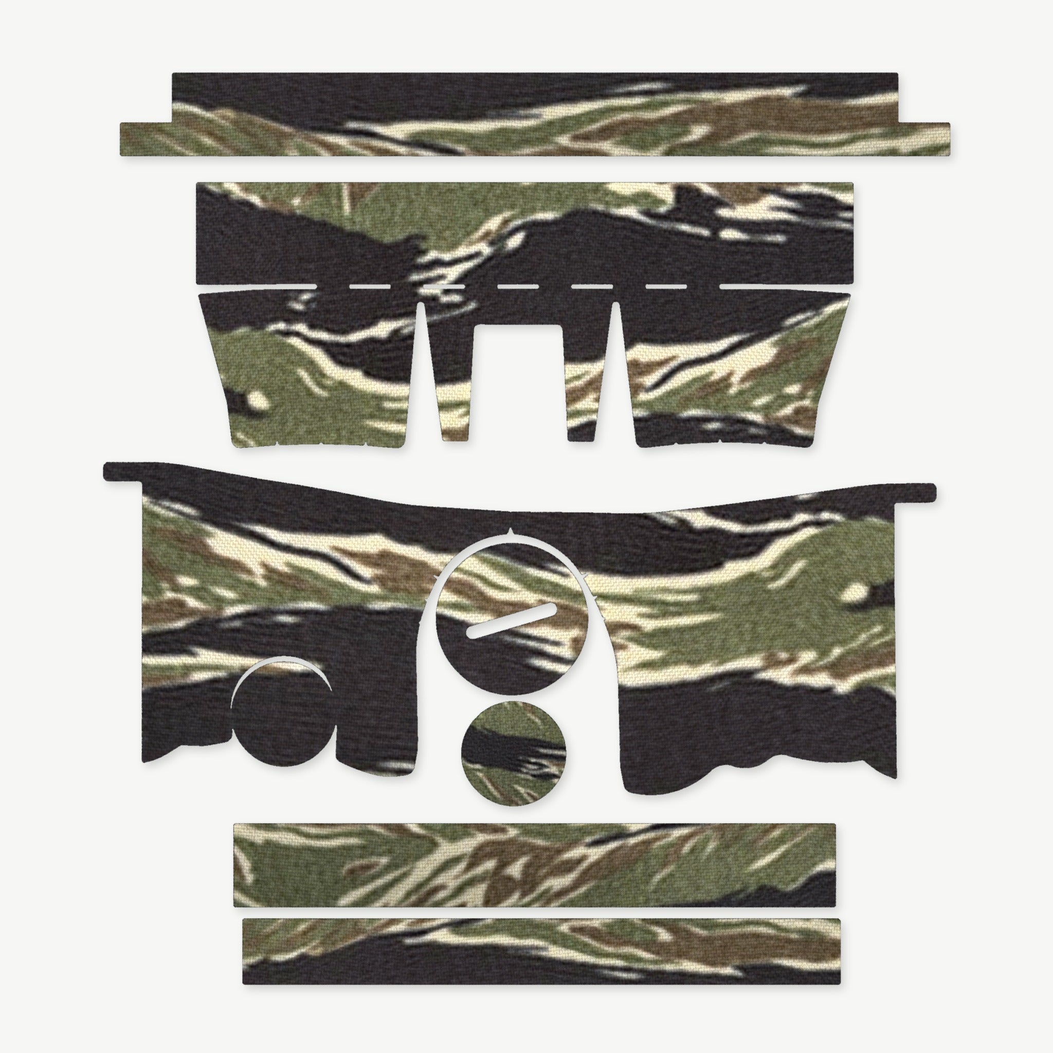 Optic Wrap Kit for Primary Arms SLx 5x36mm Gen III Prism Scope - die-cut Cordura 1000D kit pieces in Tiger Stripe (Green/Black) - Combat Textiles