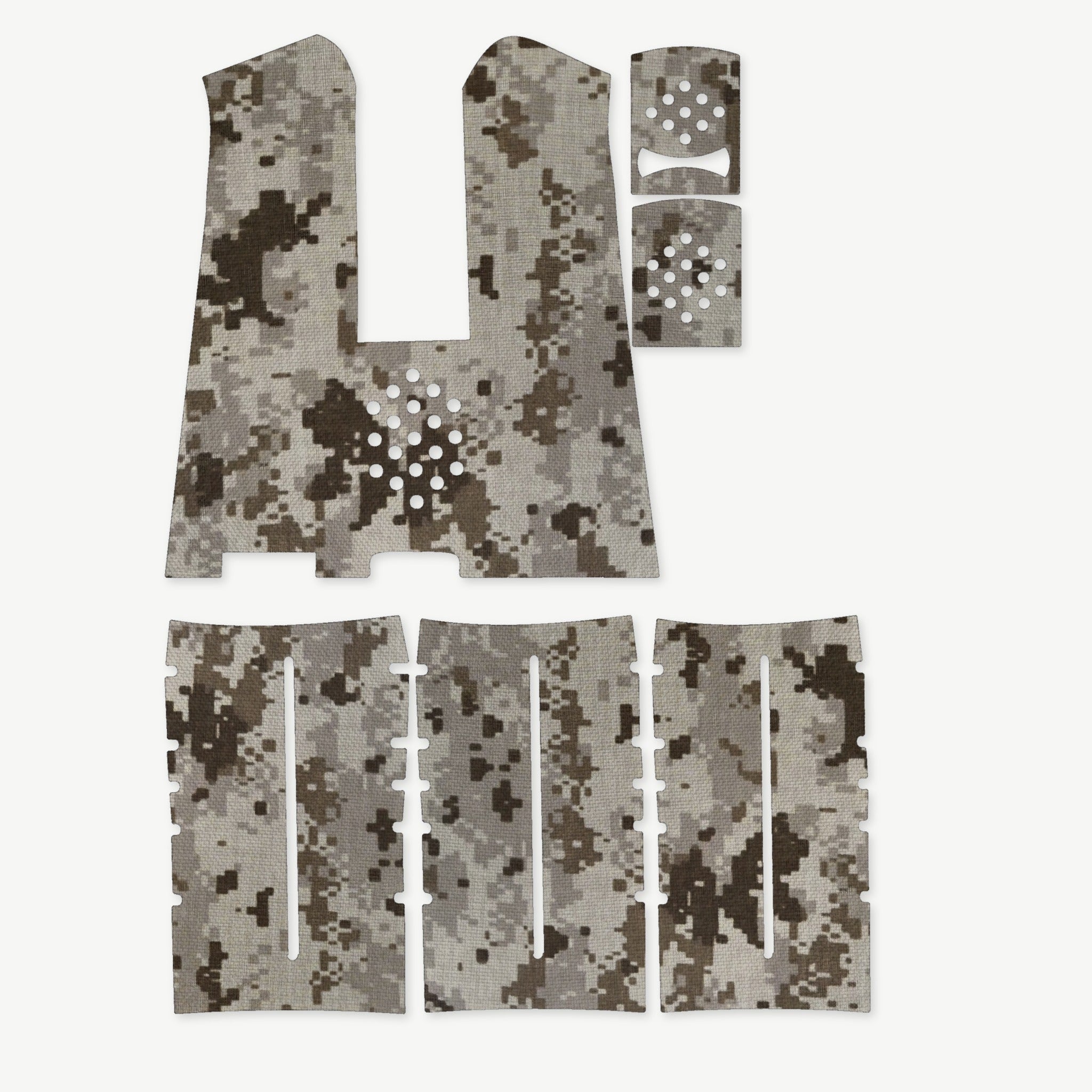 Grip Kit for Magpul MIAD Gen 1.1 - die-cut Cordura 1000D kit pieces in ACU (Desert) - Combat Textiles