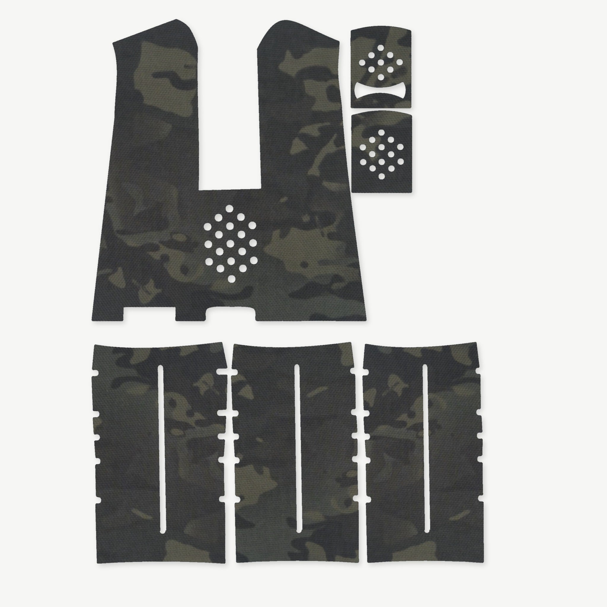 Grip Kit for Magpul MIAD Gen 1.1 - die-cut Cordura 1000D kit pieces in MultiCam Black - Combat Textiles