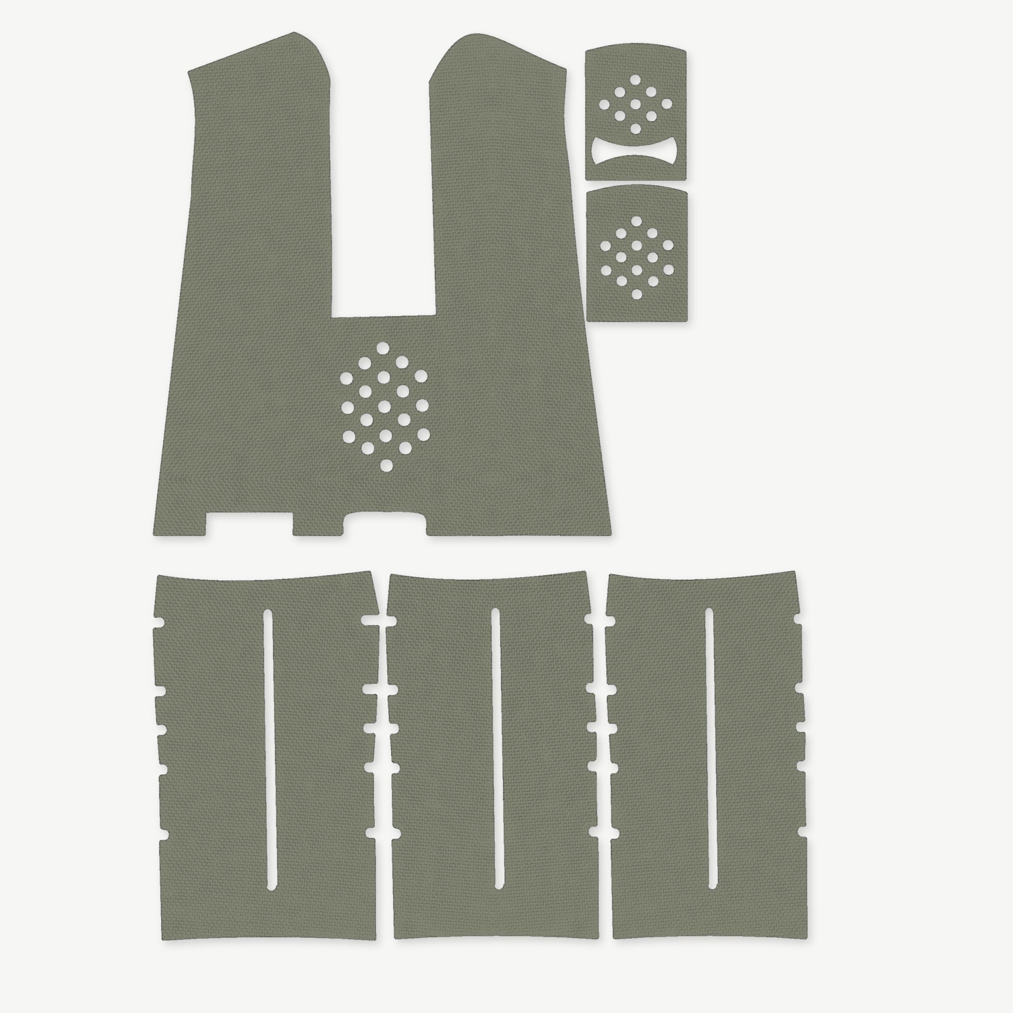 Grip Kit for Magpul MIAD Gen 1.1 - die-cut Cordura 1000D kit pieces in OD Green - Combat Textiles